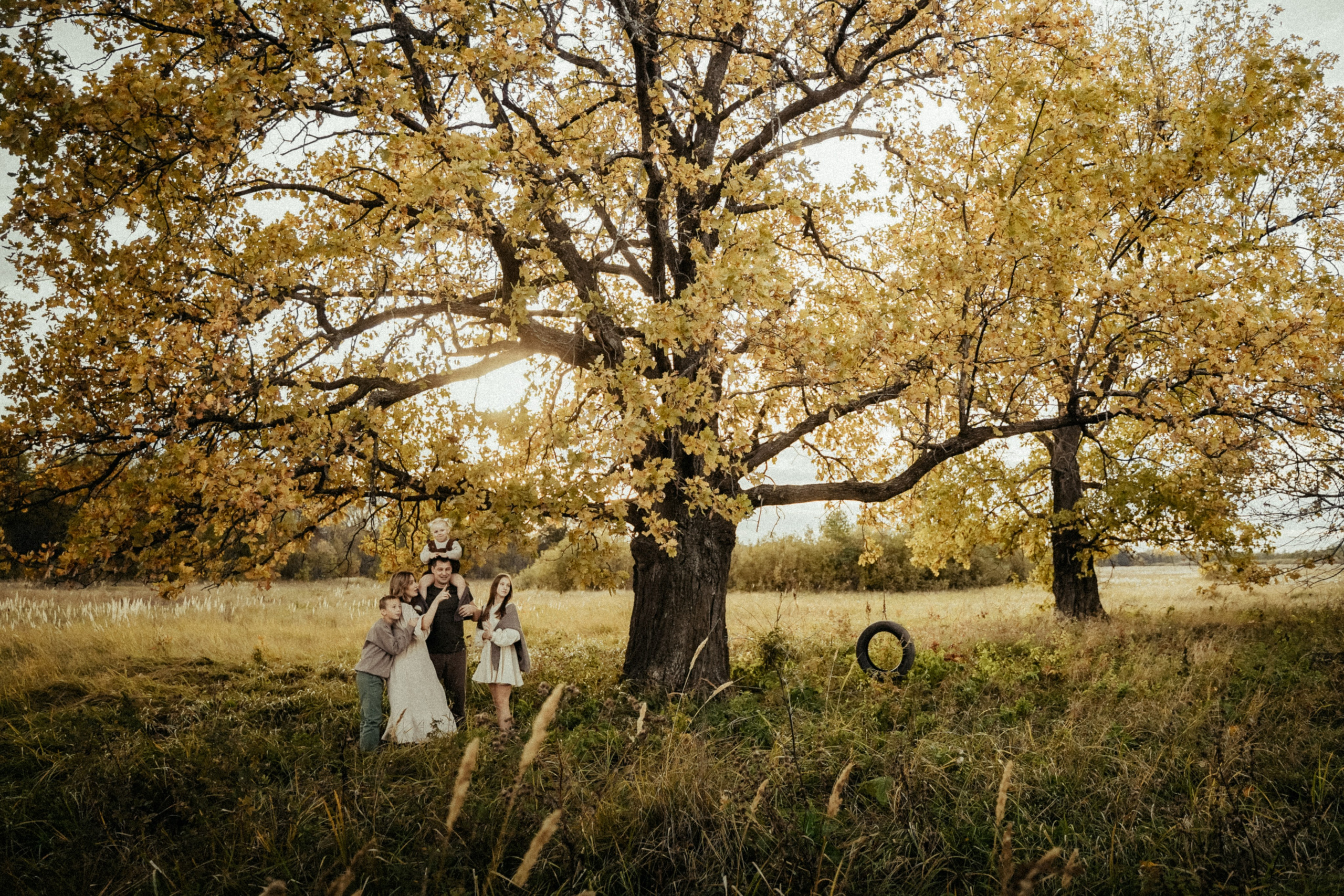 Семья на природе