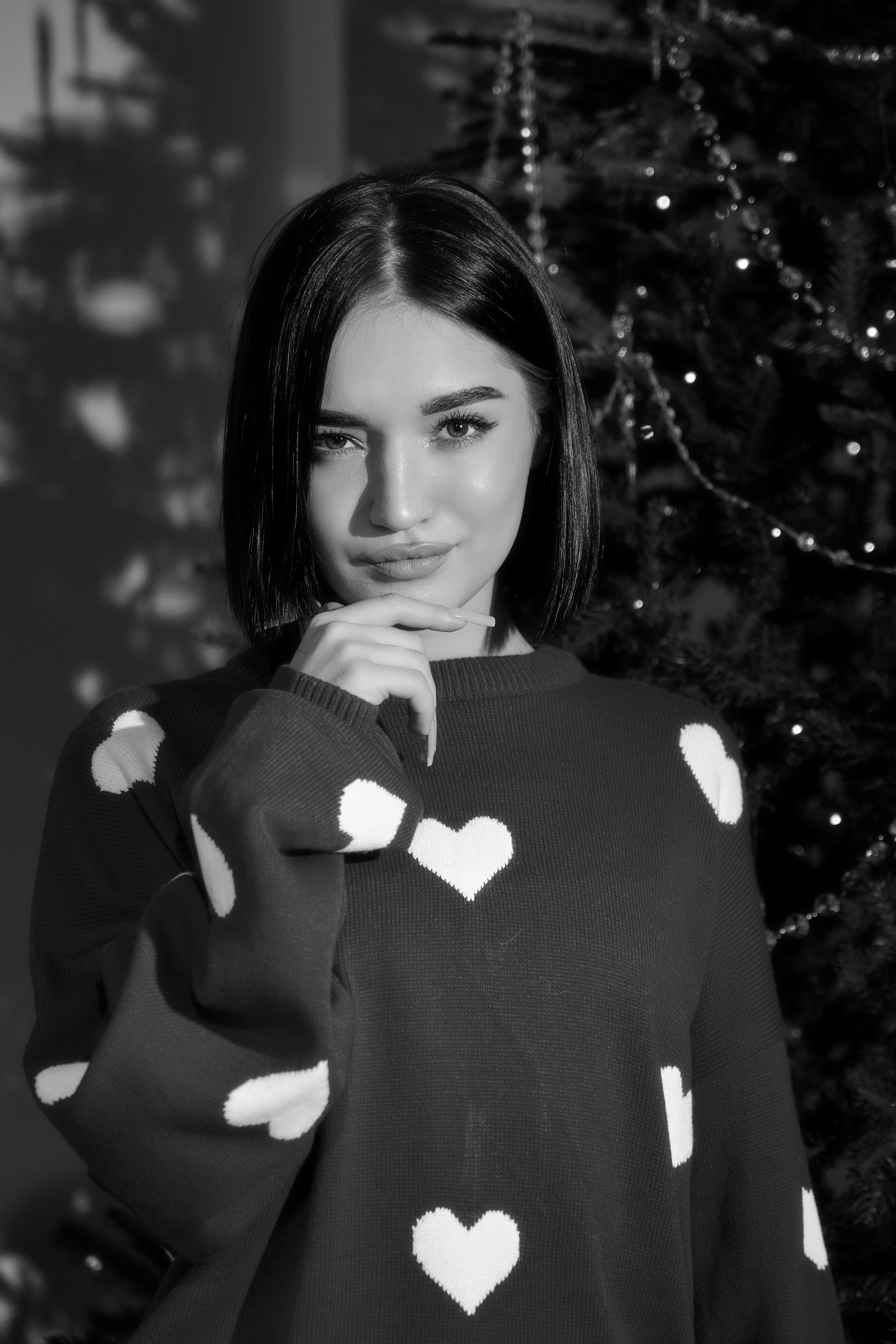 Стильная новогодняя фотосессия в Тюмени