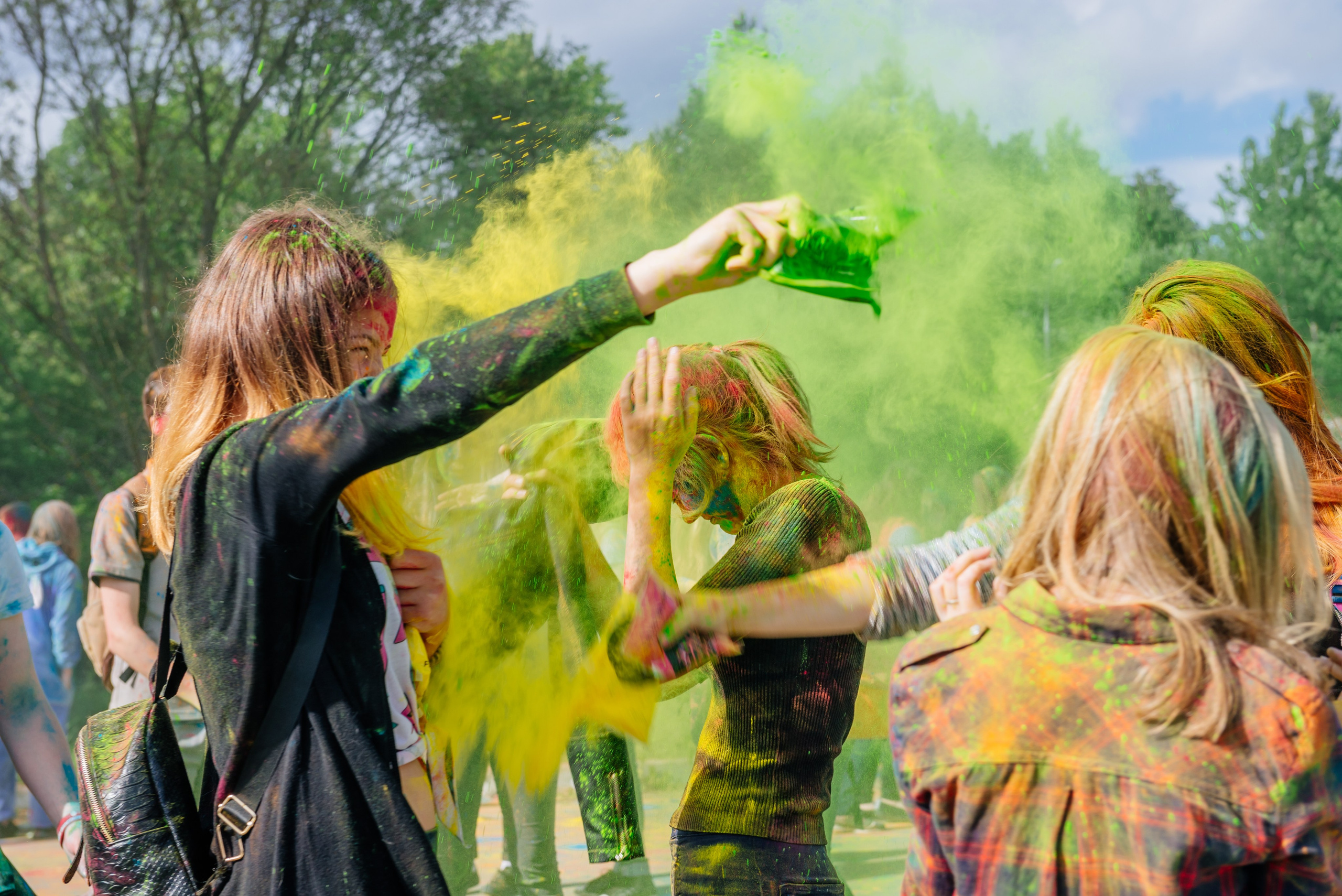 Фестиваль красок Holi. Москва, МО. Фотограф LANA STIL. Семейный, репортажный фотограф, студия. Женский, мужской портрет. Фотографирую территориально в г. Королев, Москва, МО