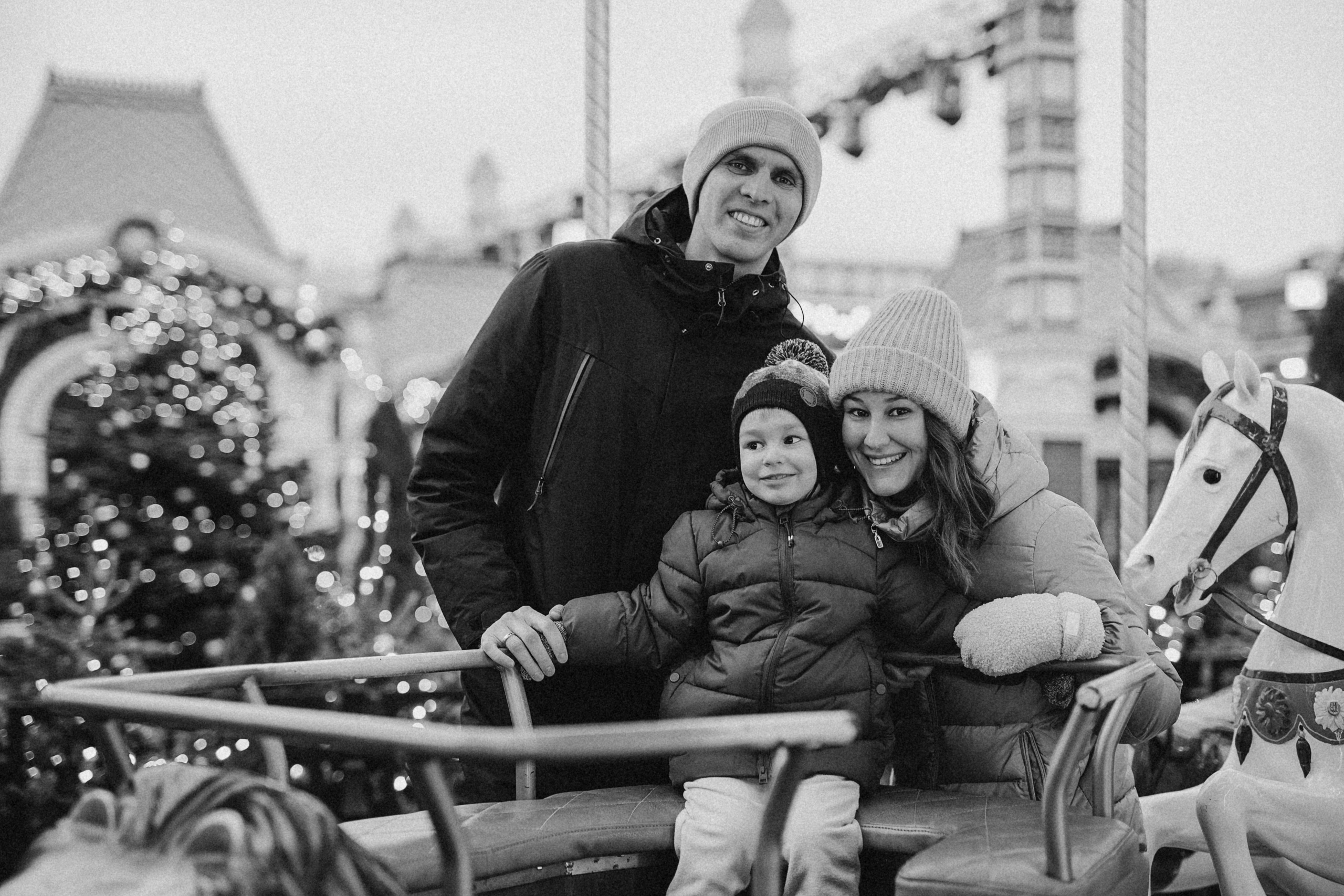 Прогулка по новогодней Москве для Юли, Жени и Вани. Фотограф Наталья Колганова