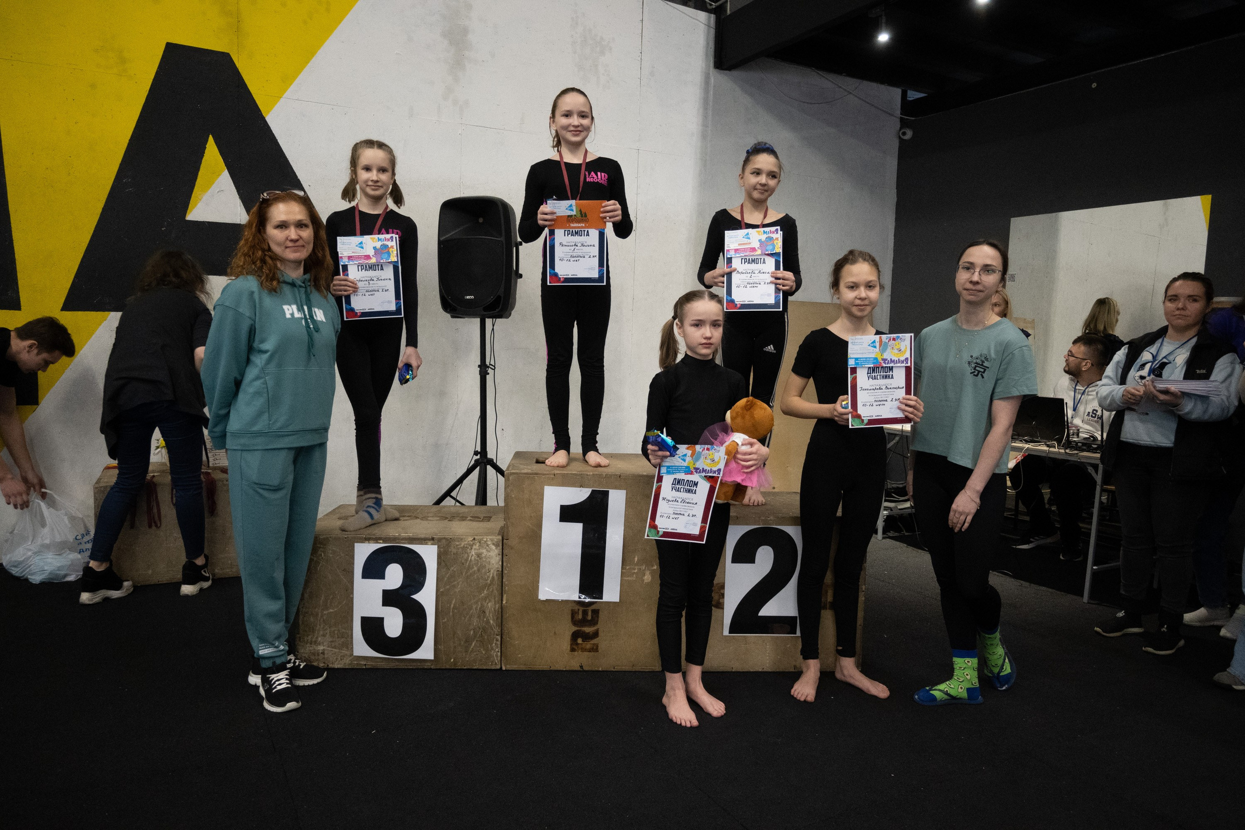 Внутриклубные соревнования по воздушной гимнастике 02.04.23