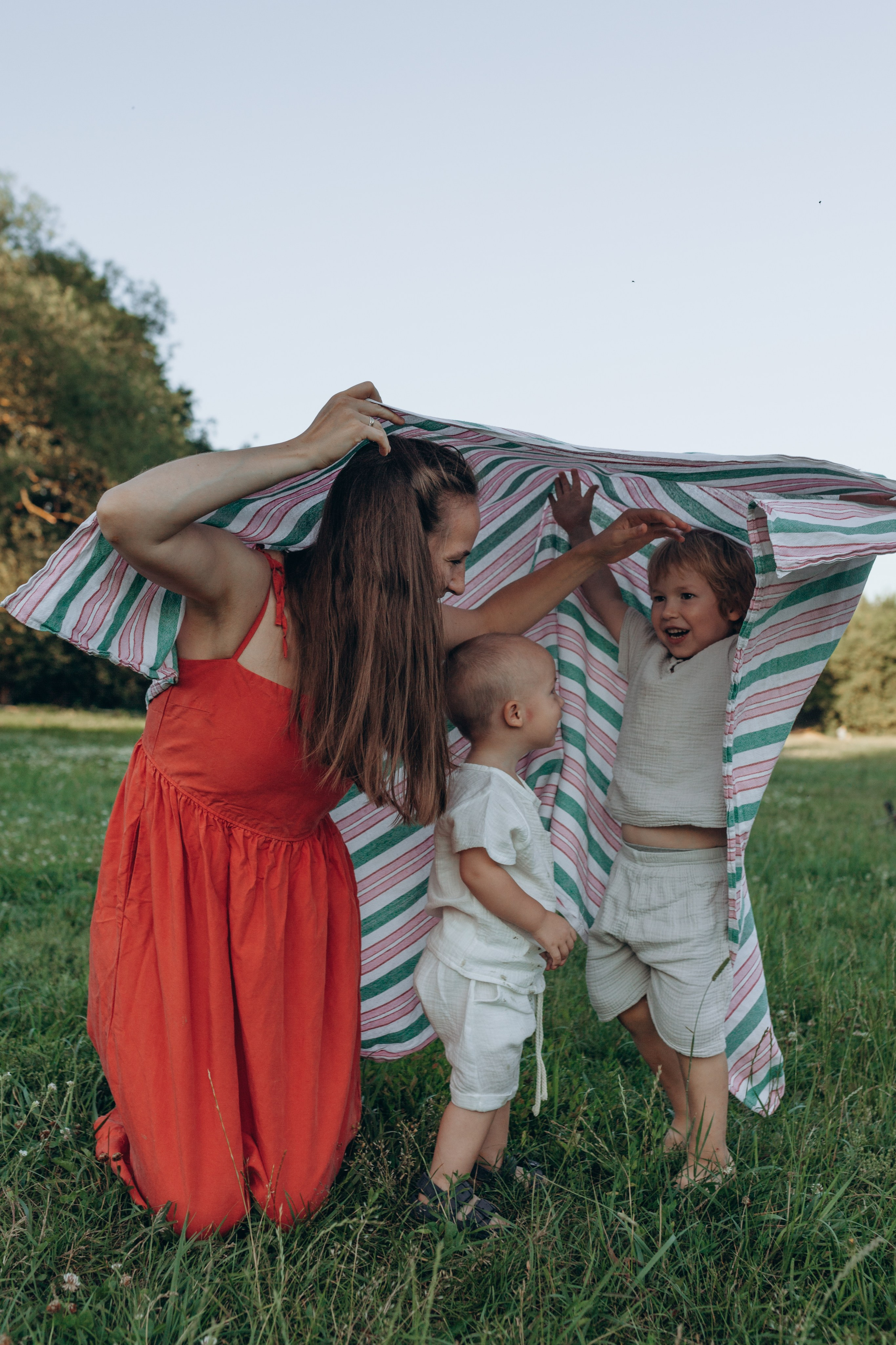 Оля и мальчишки. Семейный фотограф Полина Сарина Москва