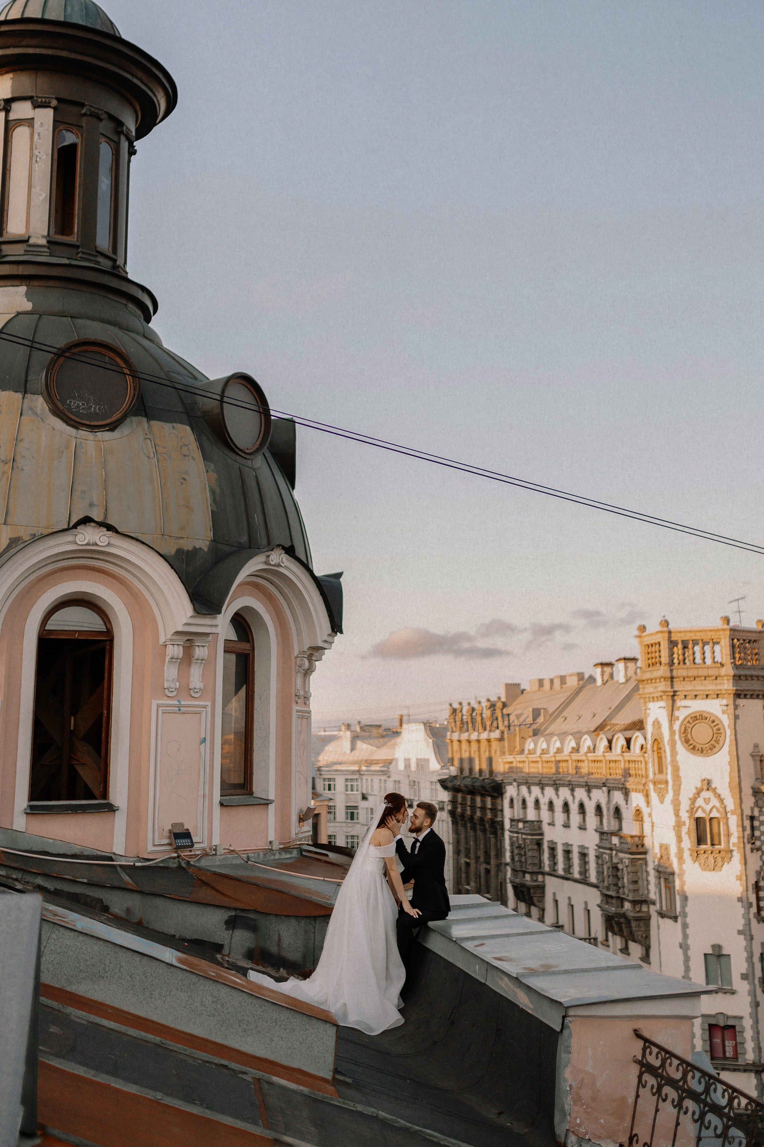 Крыша Петроградки. Николь — ваш любимый фотограф в Санкт-Петербурге