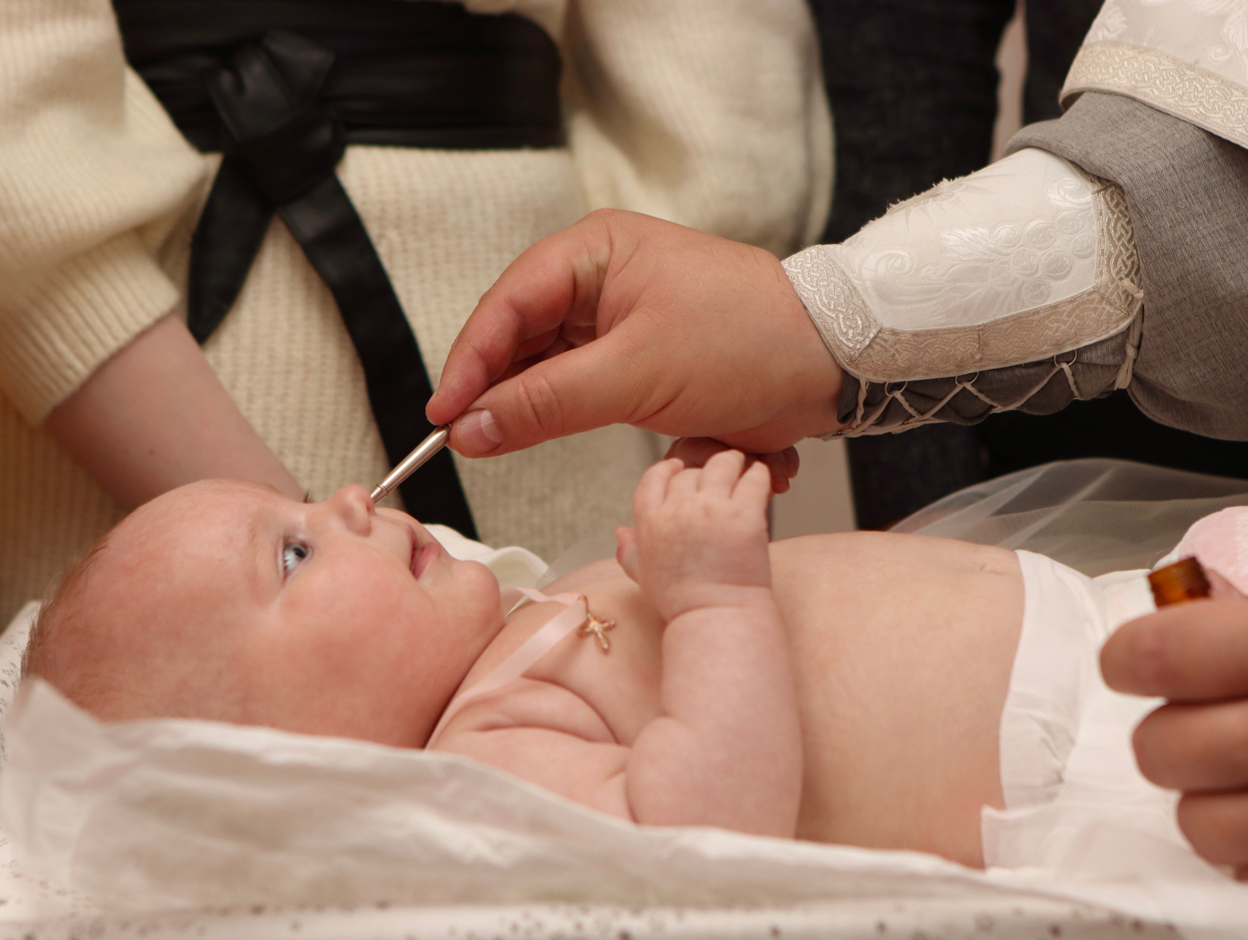 Анастасия и Вадим — крещение Виктории. Фотограф в Курске Смирнов Евгений