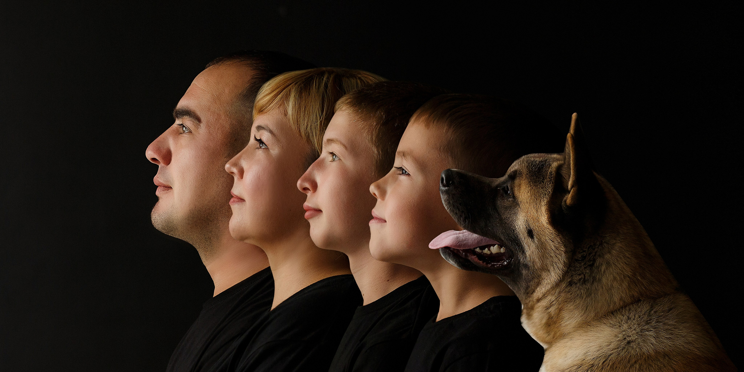 Семейный трендовый портрет. Семейный и детский фотограф в Стерлитамаке Разина Рахмангулова