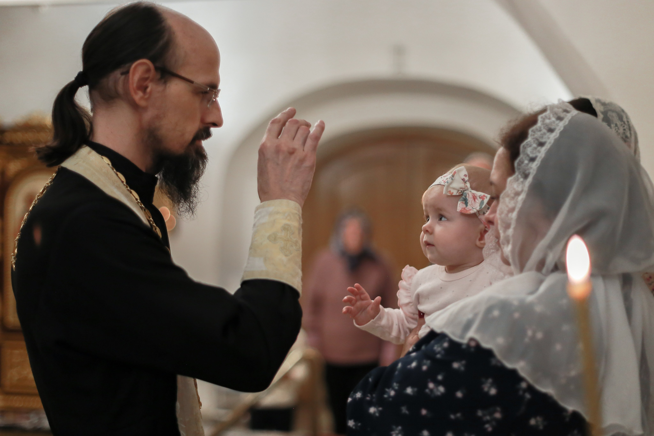 Крещение Машеньки. Храм Живоначальной Троицы в Останкино. Антонина Морозова, профессиональный семейный фотограф видеограф