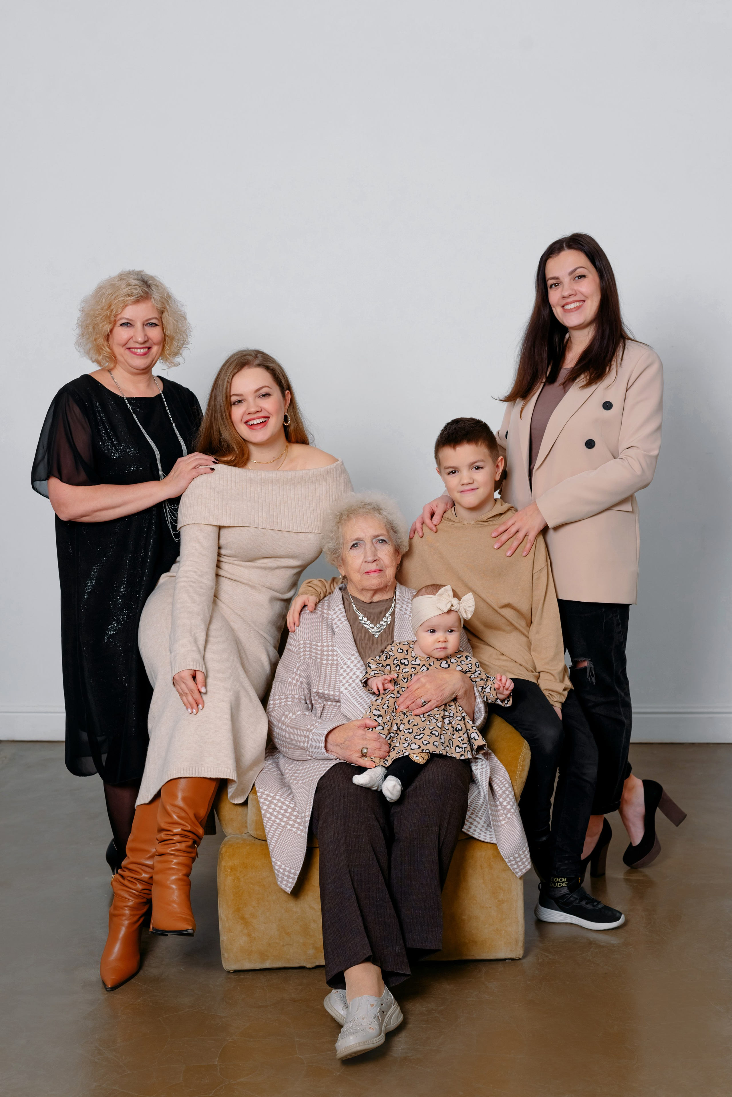 Фотосессия большой семьи. Фотограф Юлия Кондратьева