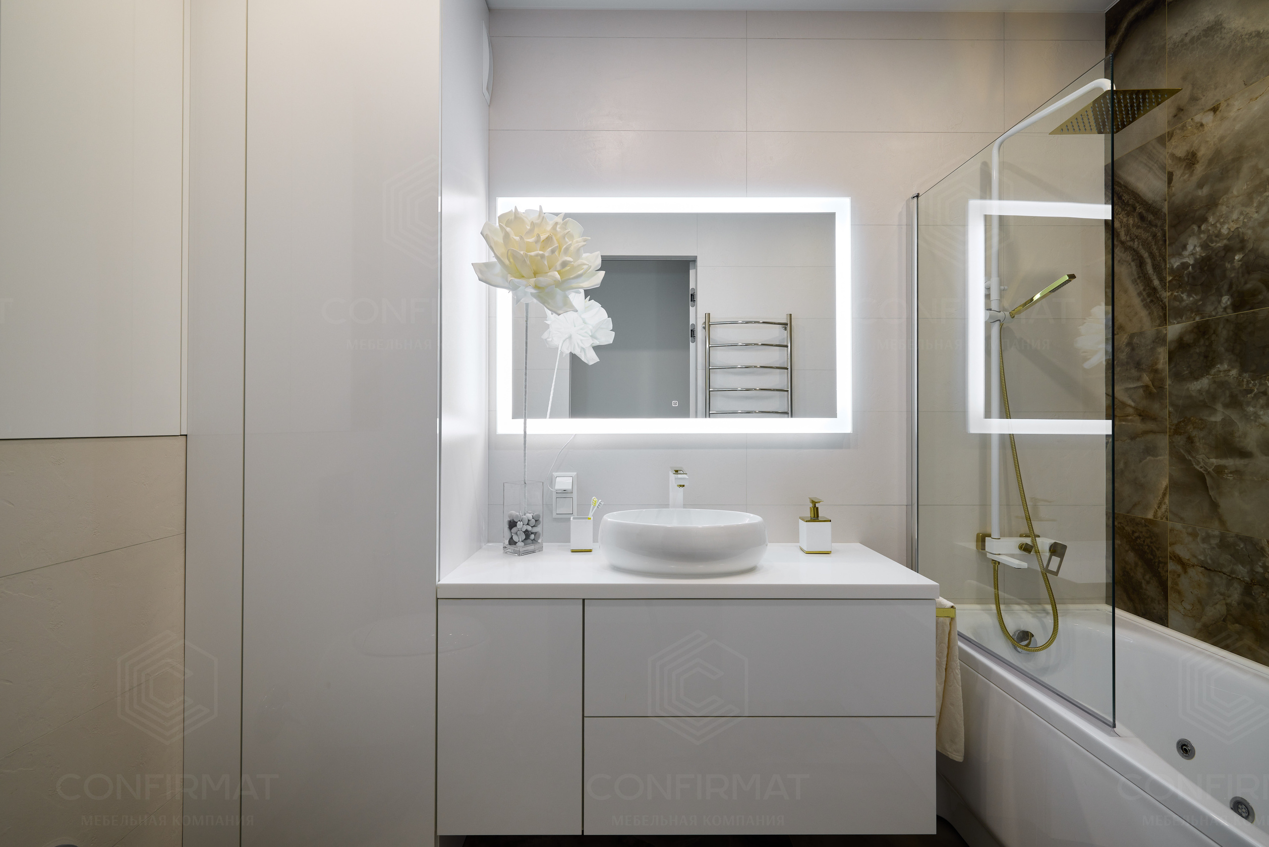 Мебель на заказ для ванной комнаты , мебель на заказ су, мебель конфирмат 