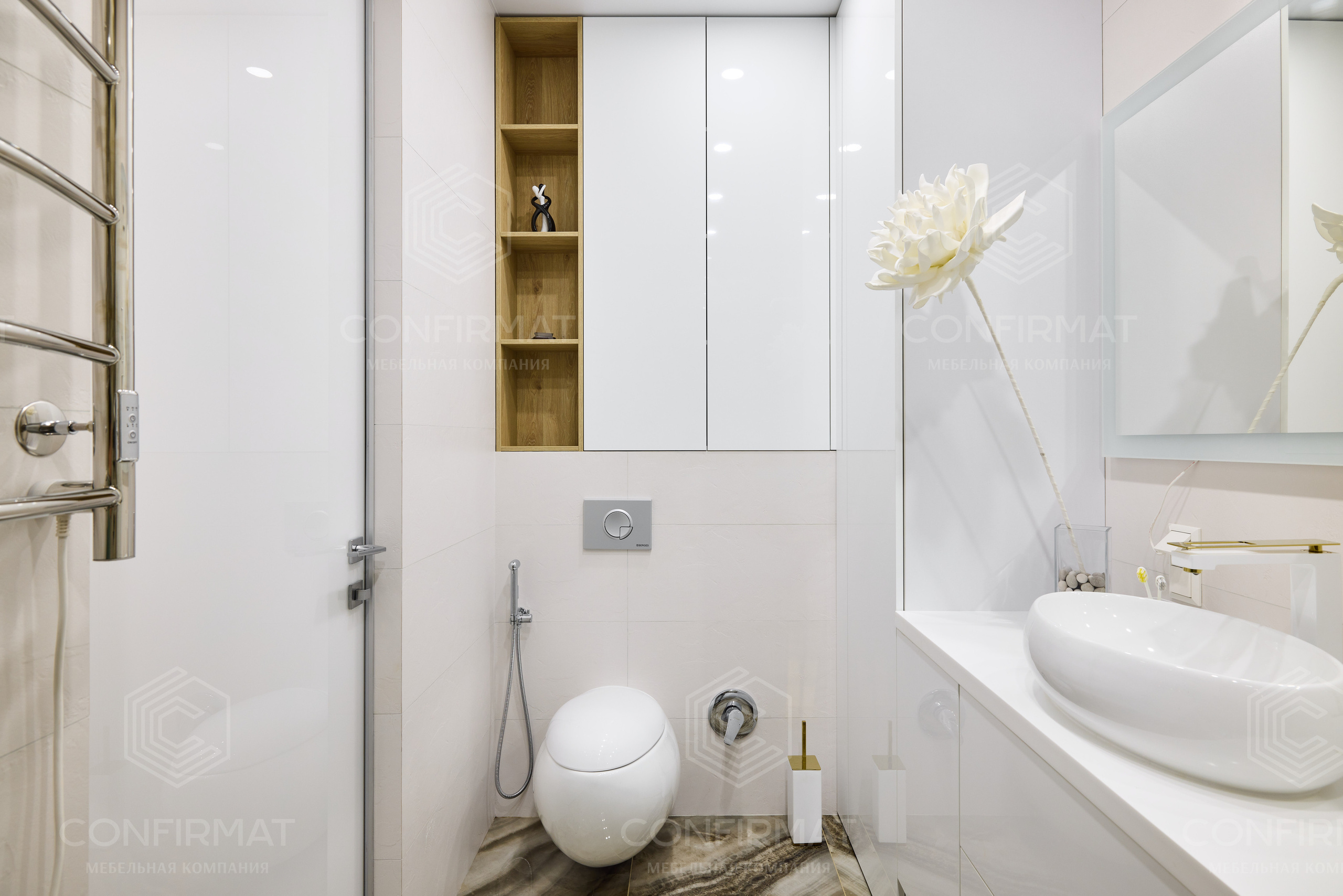 Мебель в ванную комнату под ключ. Мебель на заказ