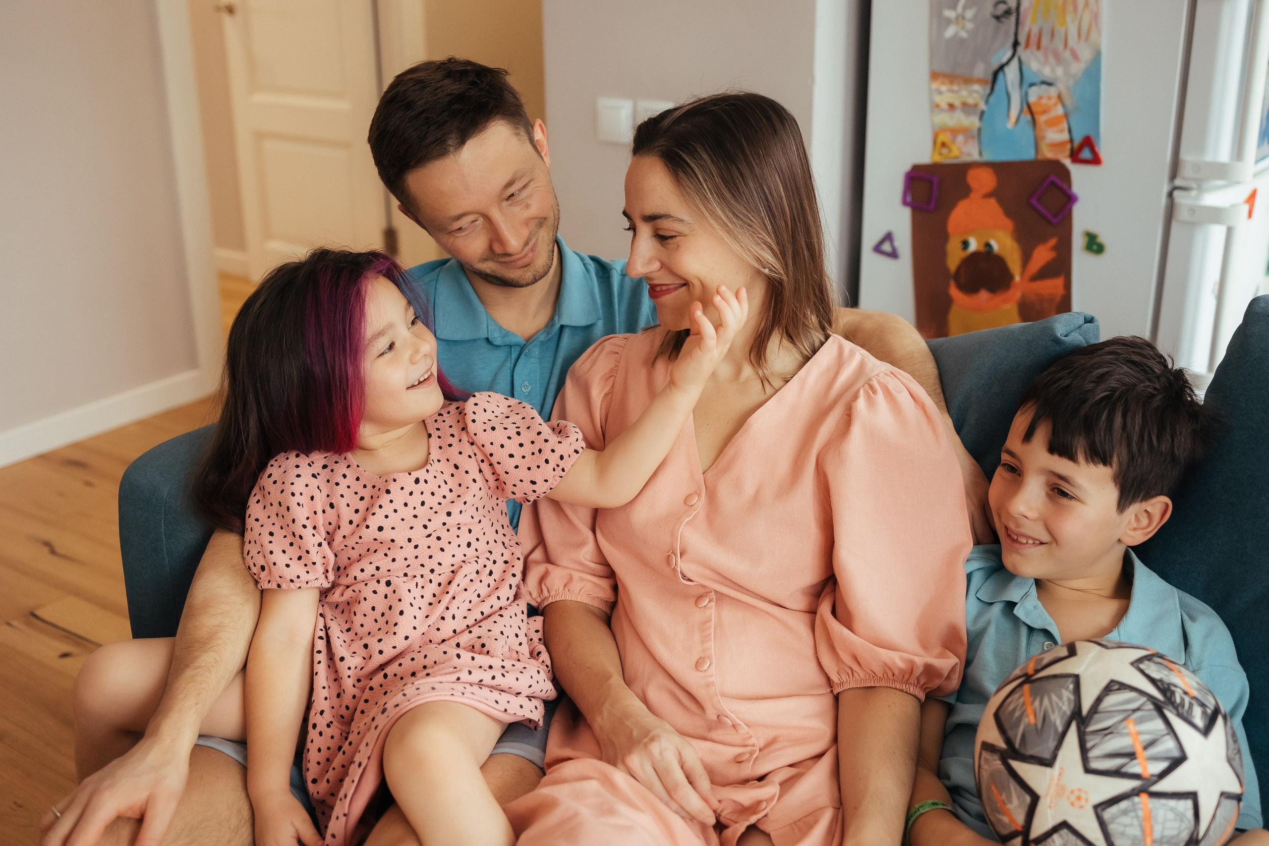 Юлия, Александр, Леня и Алина. Фотограф Печерская Анастасия