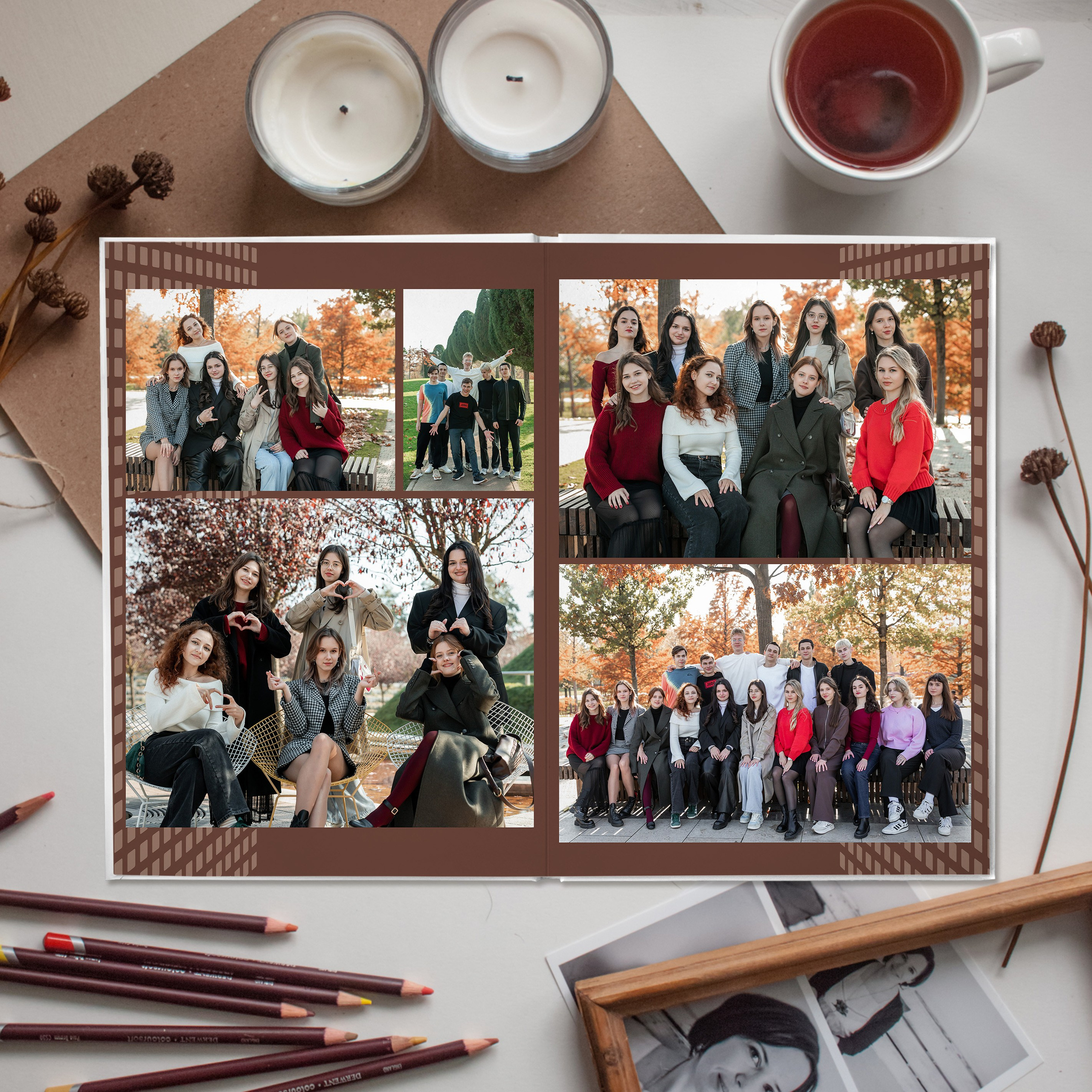 Альбом 9-11 класса (4 разворота). ФОТОГРАФ ВЫПУСКНЫХ АЛЬБОМОВ в Краснодаре Ворчик Татьяна