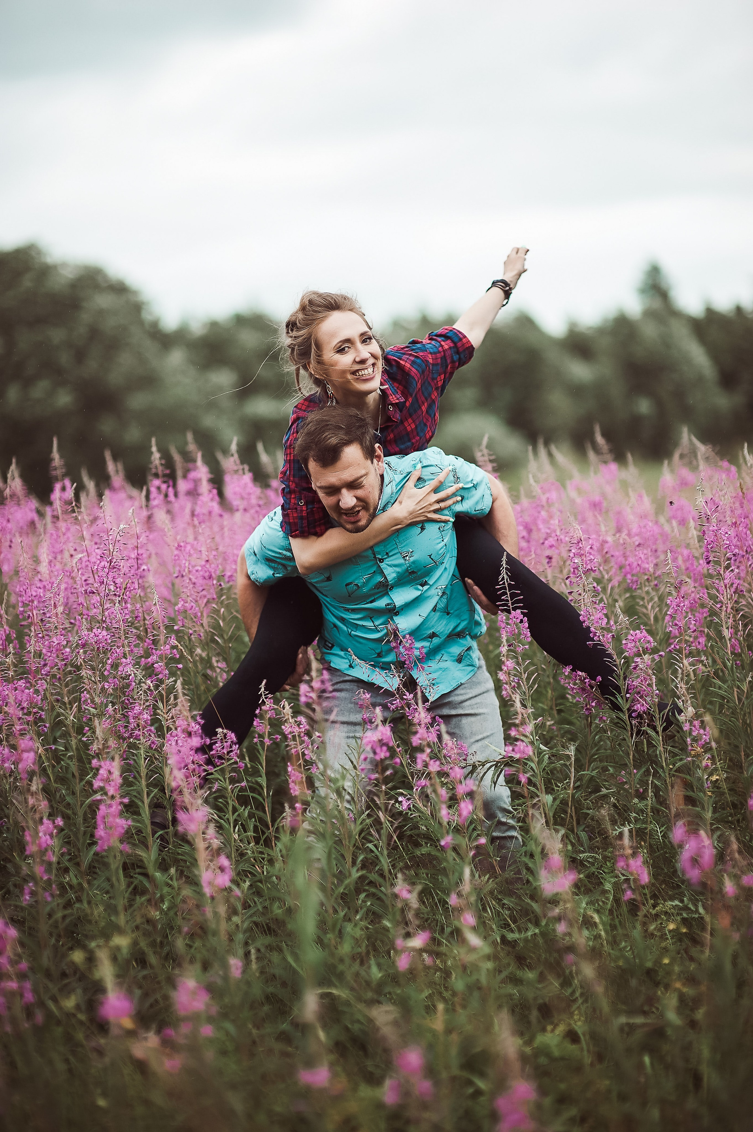 Александра и Вячеслав (фотосессия Love story на природе). Портретный, семейный и свадебный фотограф в Санкт-Петербурге и в Пушкине Ширяев Денис