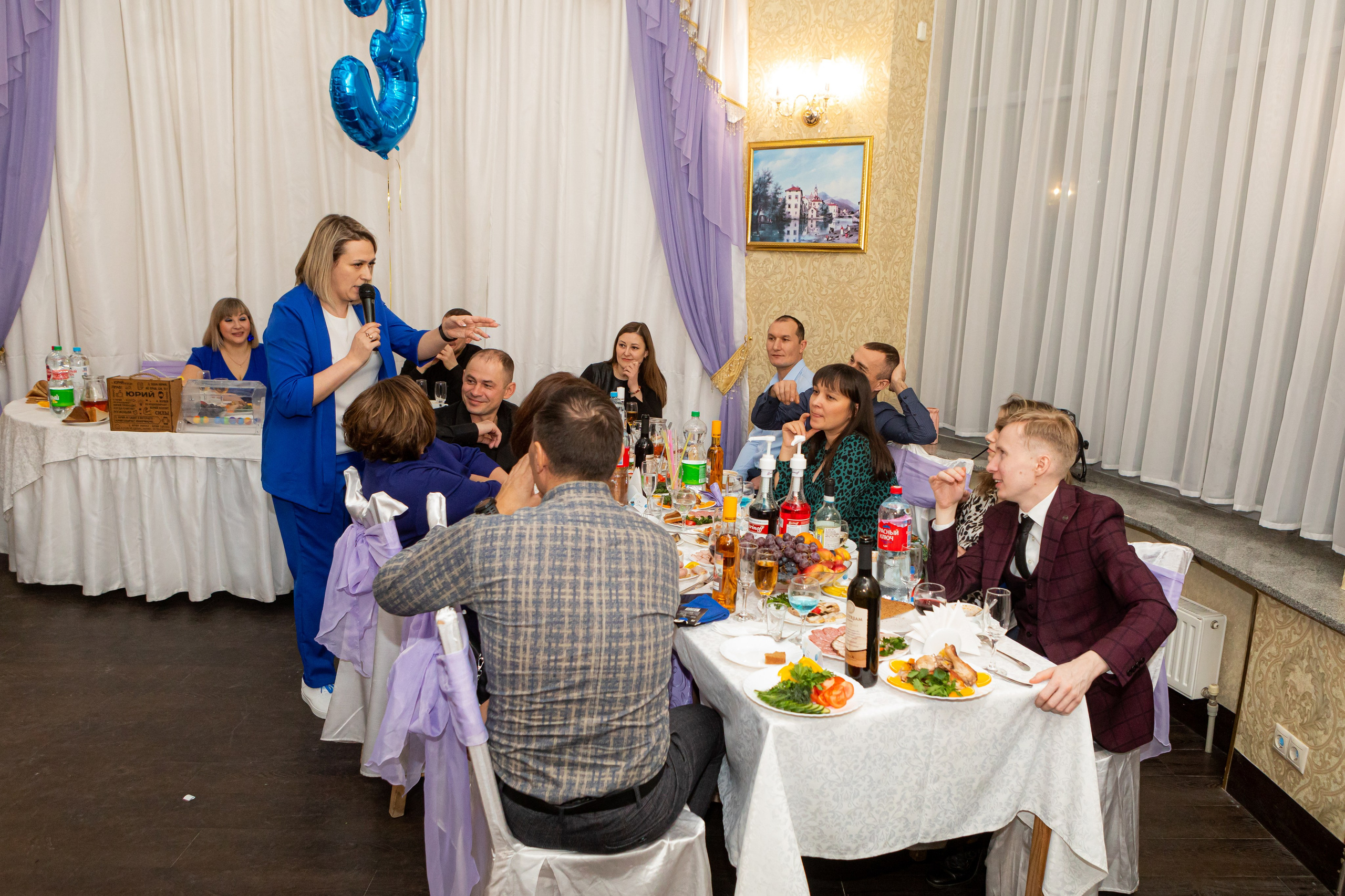 «Синяя вечеринка» Юбилей Юрия. Ведущая праздников и мероприятий Ирина Гумерова