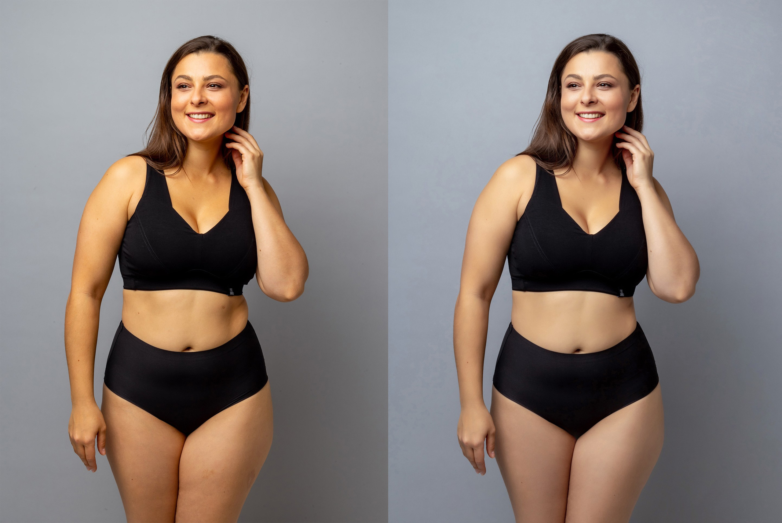 Деликатная обработка портретов для рекламы нижнего белья | Студия SVITHART