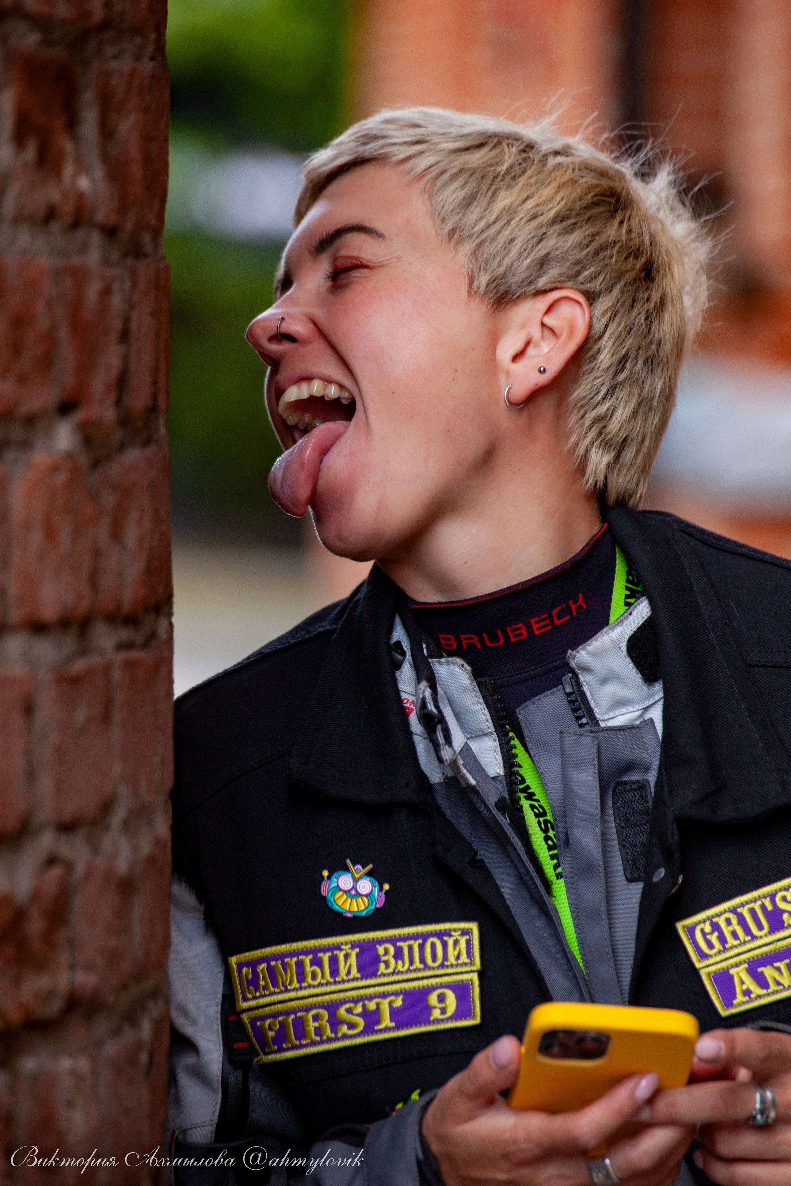 Аня и Гринч (Kawasaki Ninja 250). Виктория Ахмылова. Фотограф в Москве