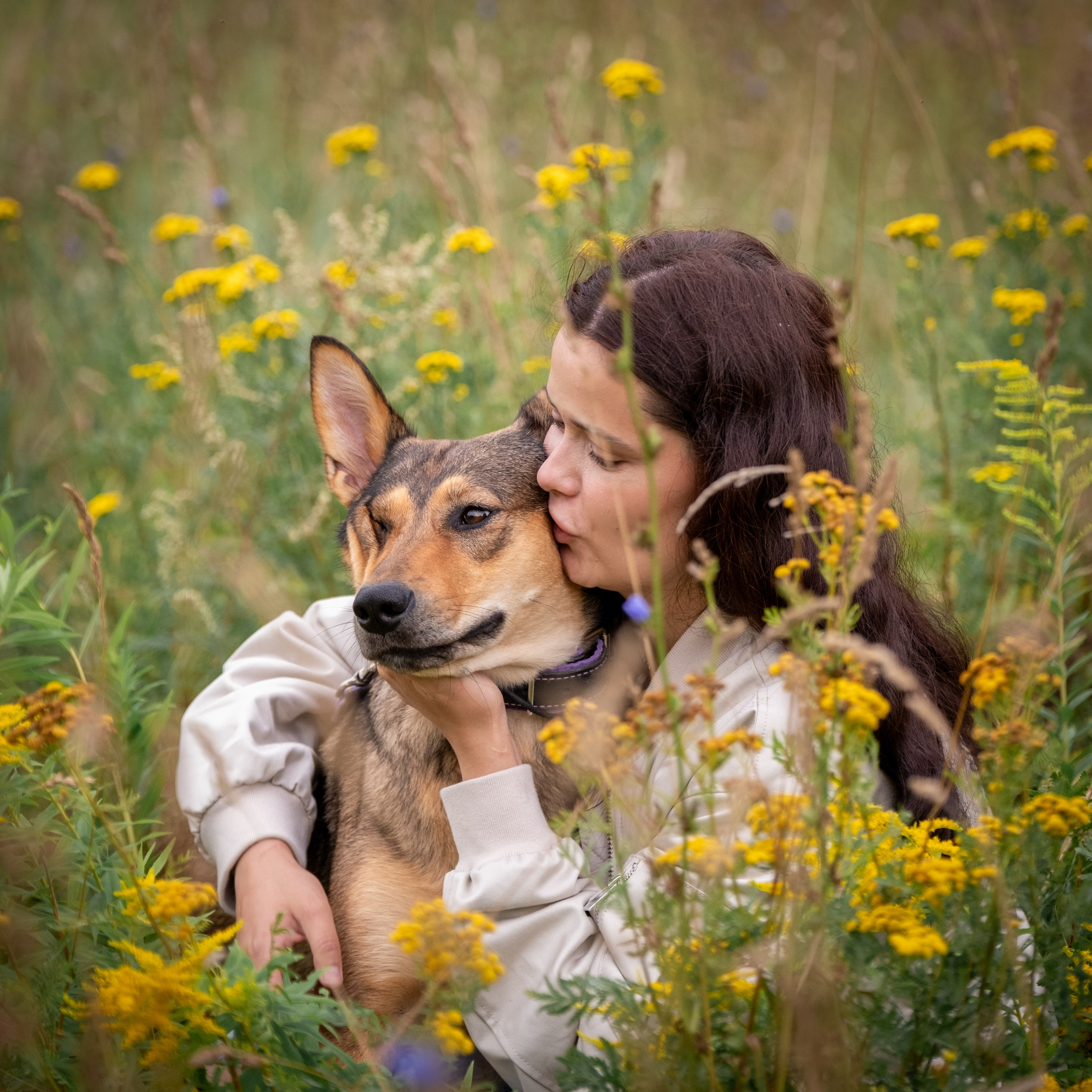 Надя и Луна. Зоофотограф, фотограф животных в Москве и области Дина Дамоцева