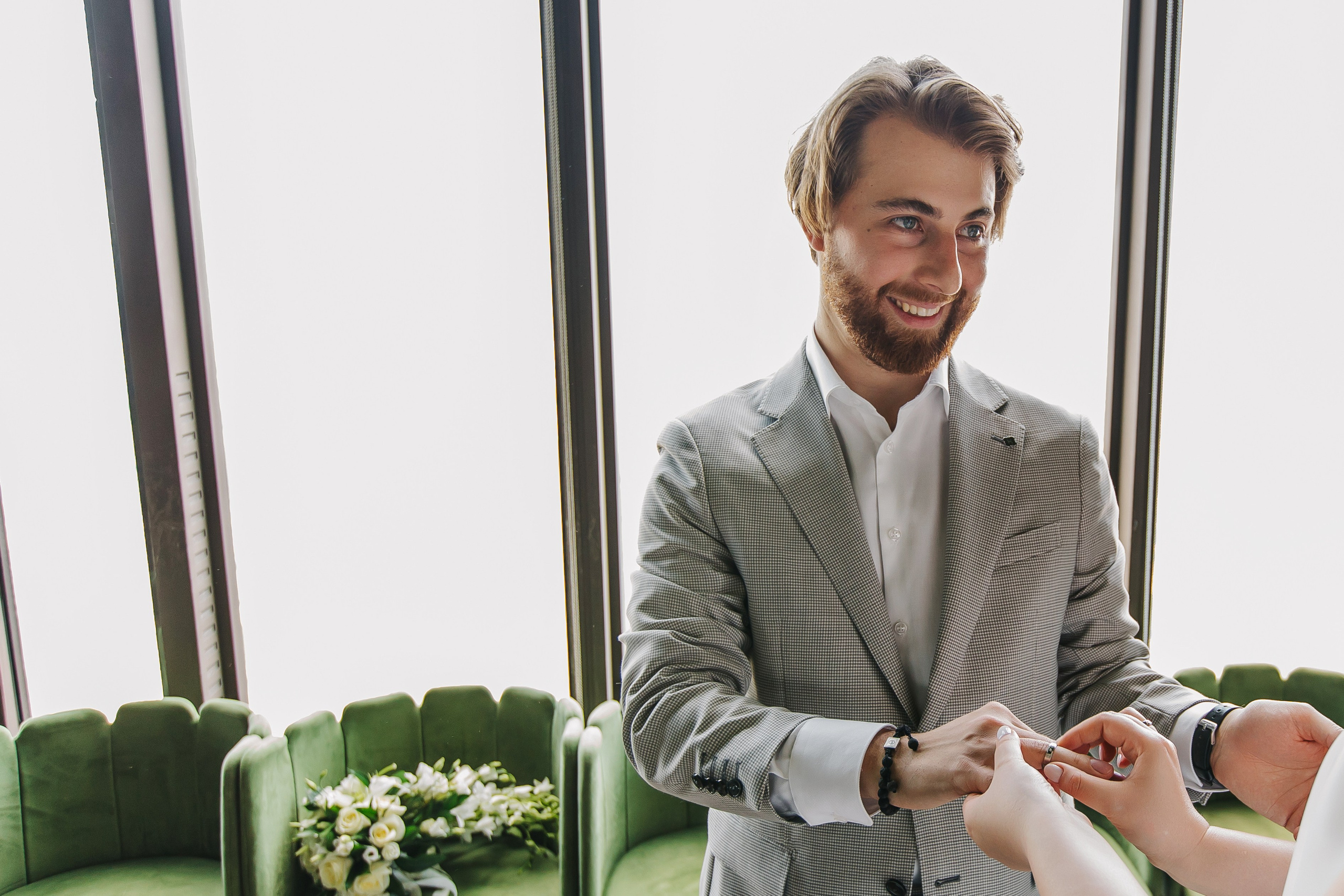 Регистрация брака в ресторане Birds Москва-Сити. Krumstudio фото, видео по Москве и МО