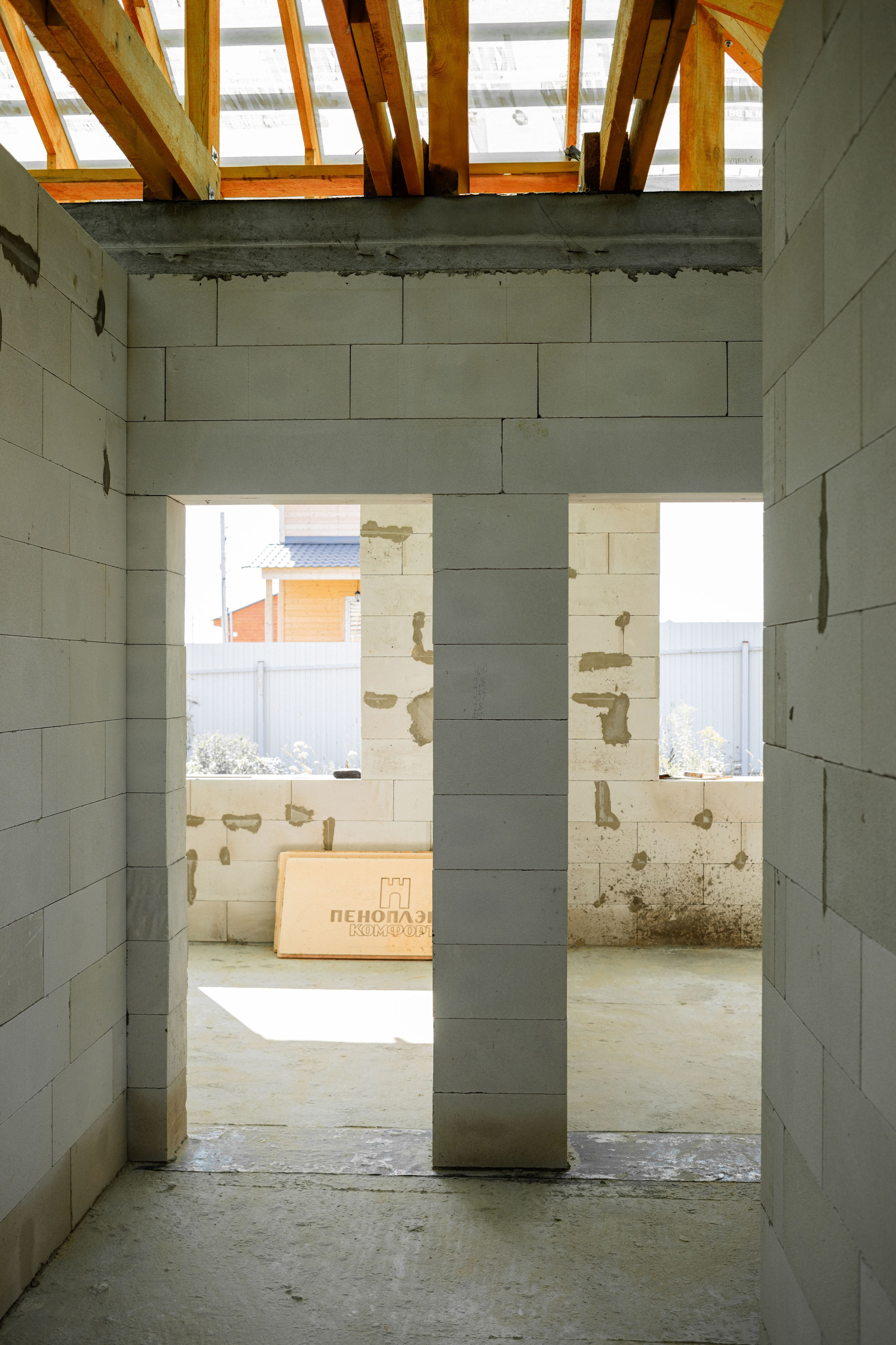 Стены готовы к штукатурке и внутренней