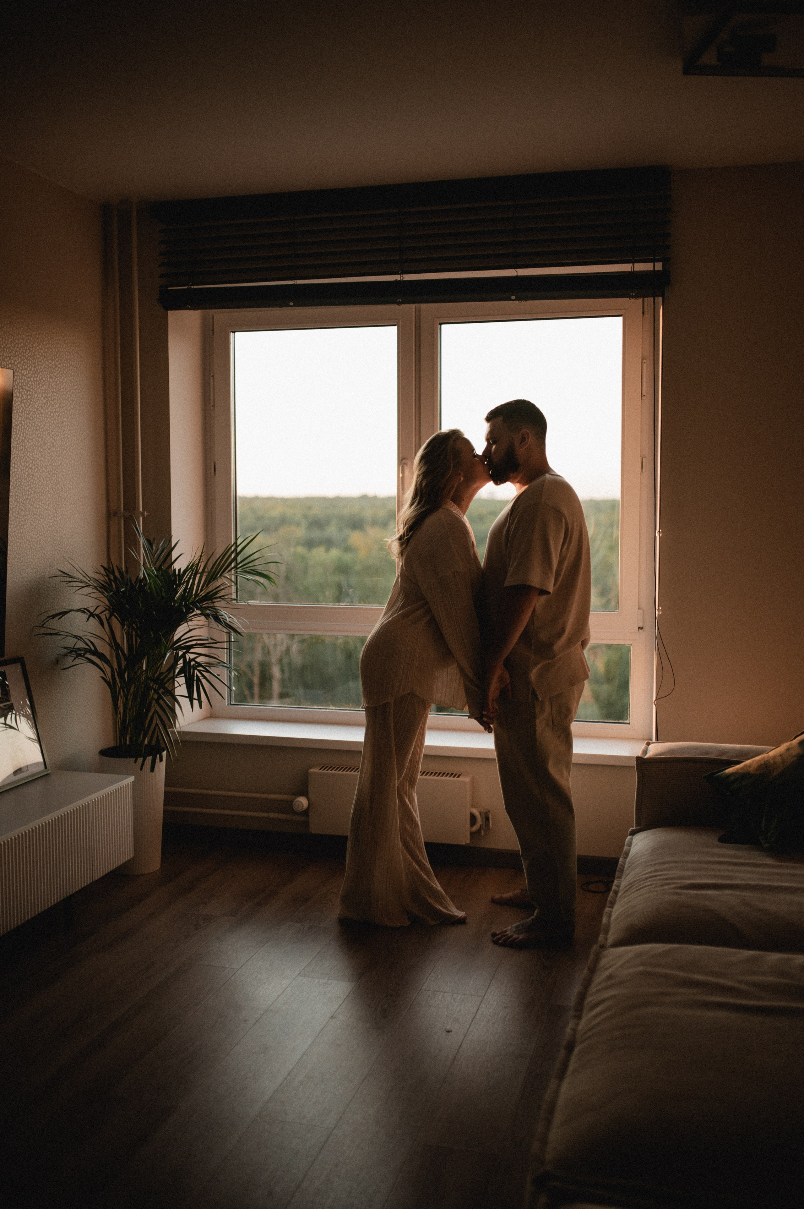 Домашняя фотосессия беременности. Семейная фотосессия Бутово Москва фотограф Алина Морщагина