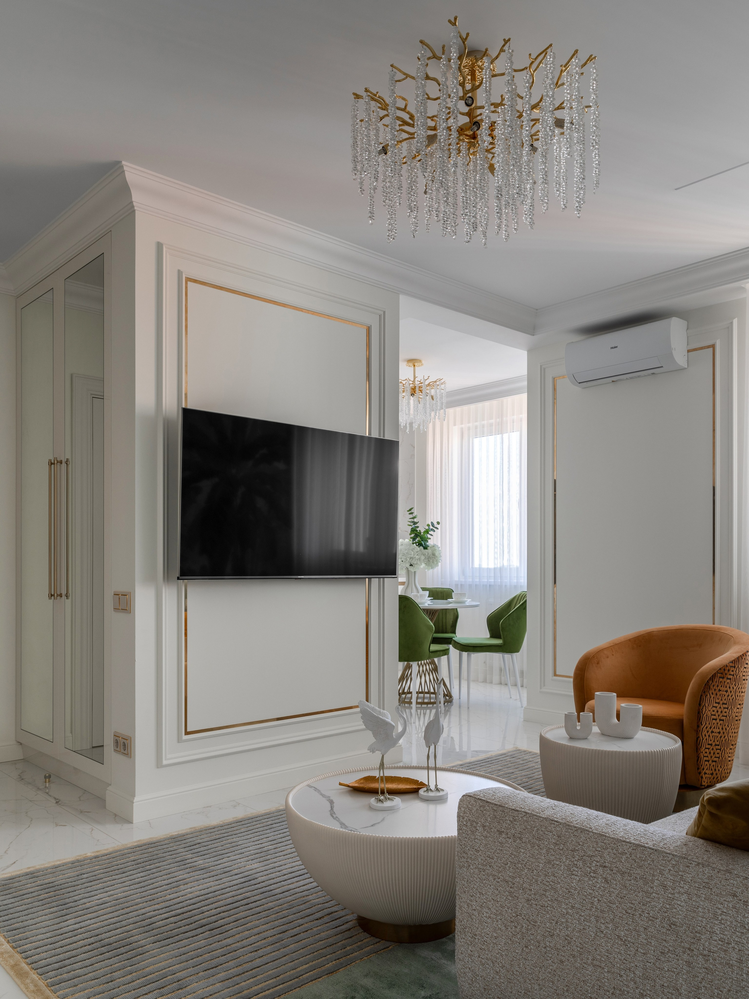 Дизайн проект Екатерины Бондаревой @atmosfera_sochi_studio_ Трехкомнатная квартира в ЖК "Фрукты". Интерьерный фотограф в Москве
