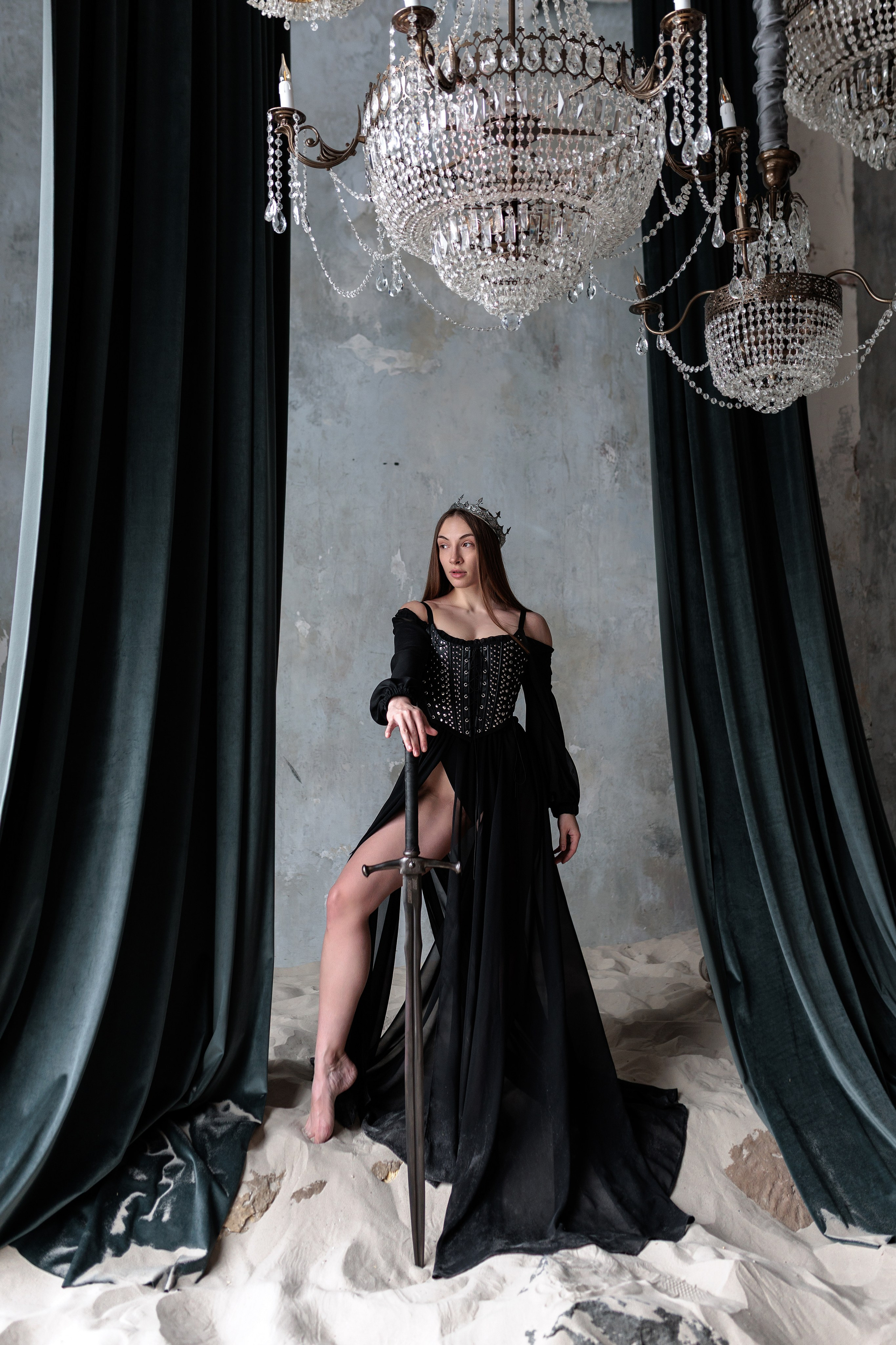 Платье 'Luna' черное. Лиза Бродская — фотограф в Москве