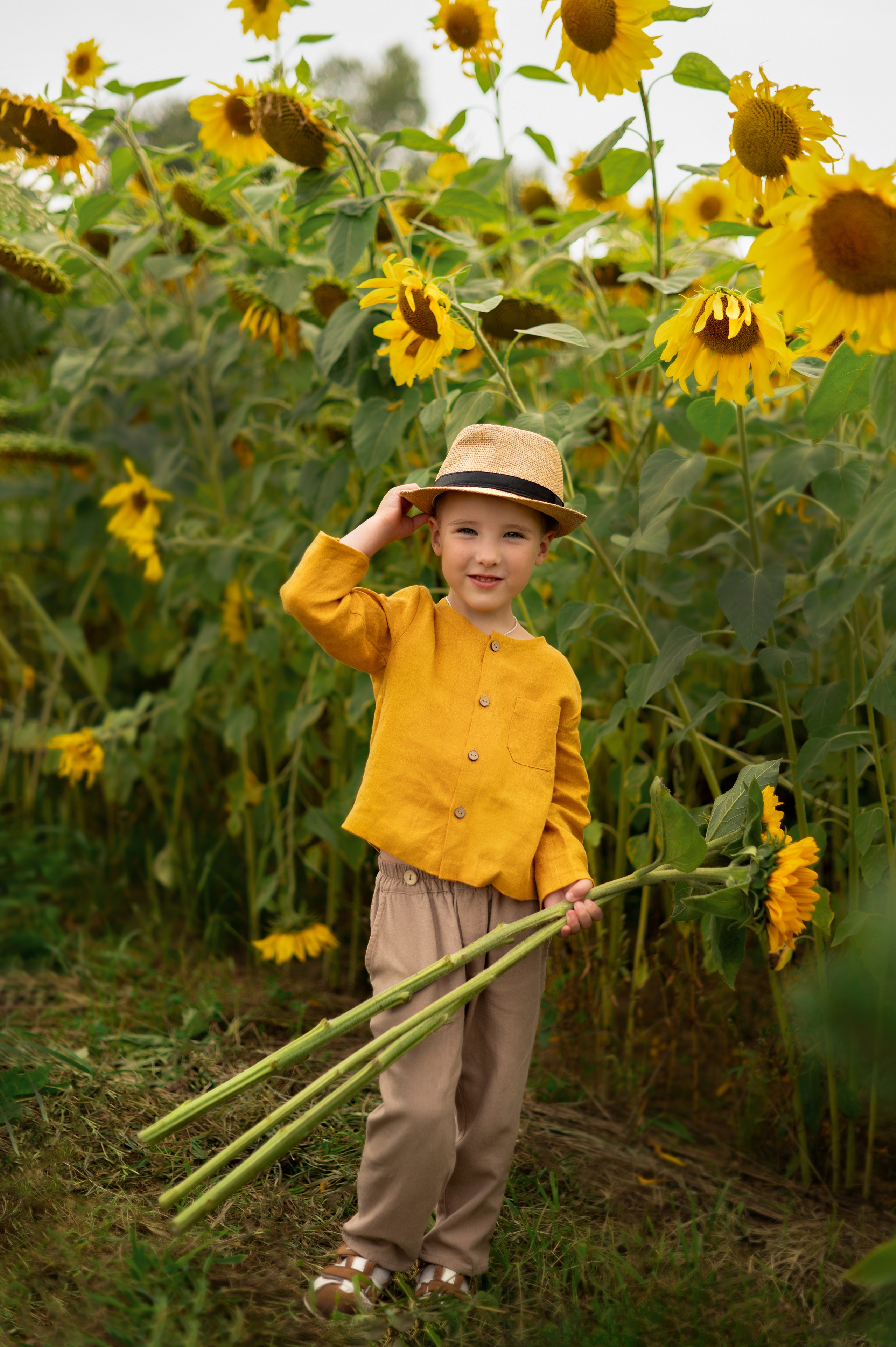 Подсолнухи. Детский и семейный фотограф г. Москва Оксана Катаджи