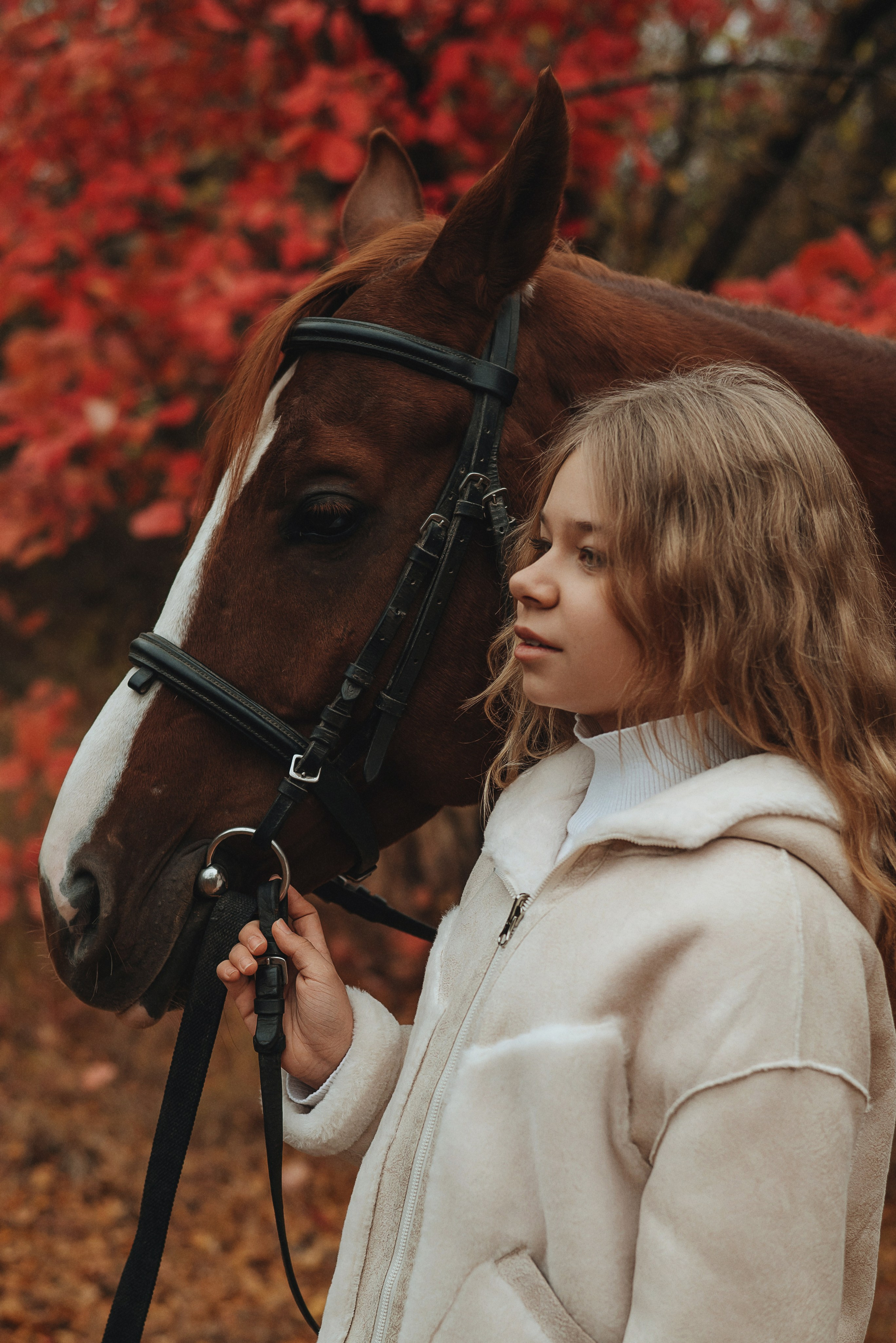 Осенняя фотосессия с лошадью. Семейный и детский фотограф Кущ Наташа