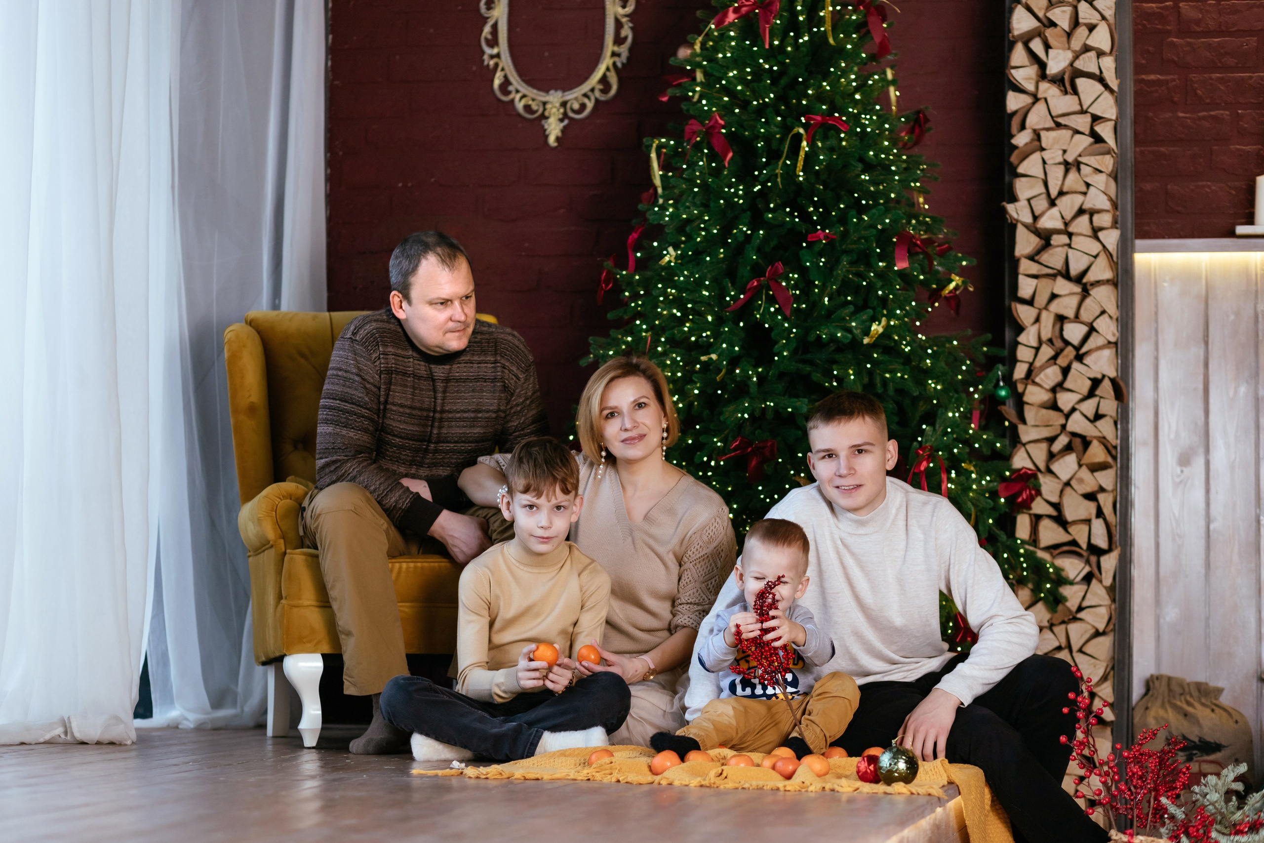 Новогодняя семейная съёмка. EtoStudio. Семейный фотограф в Минске Приболовец Светлана