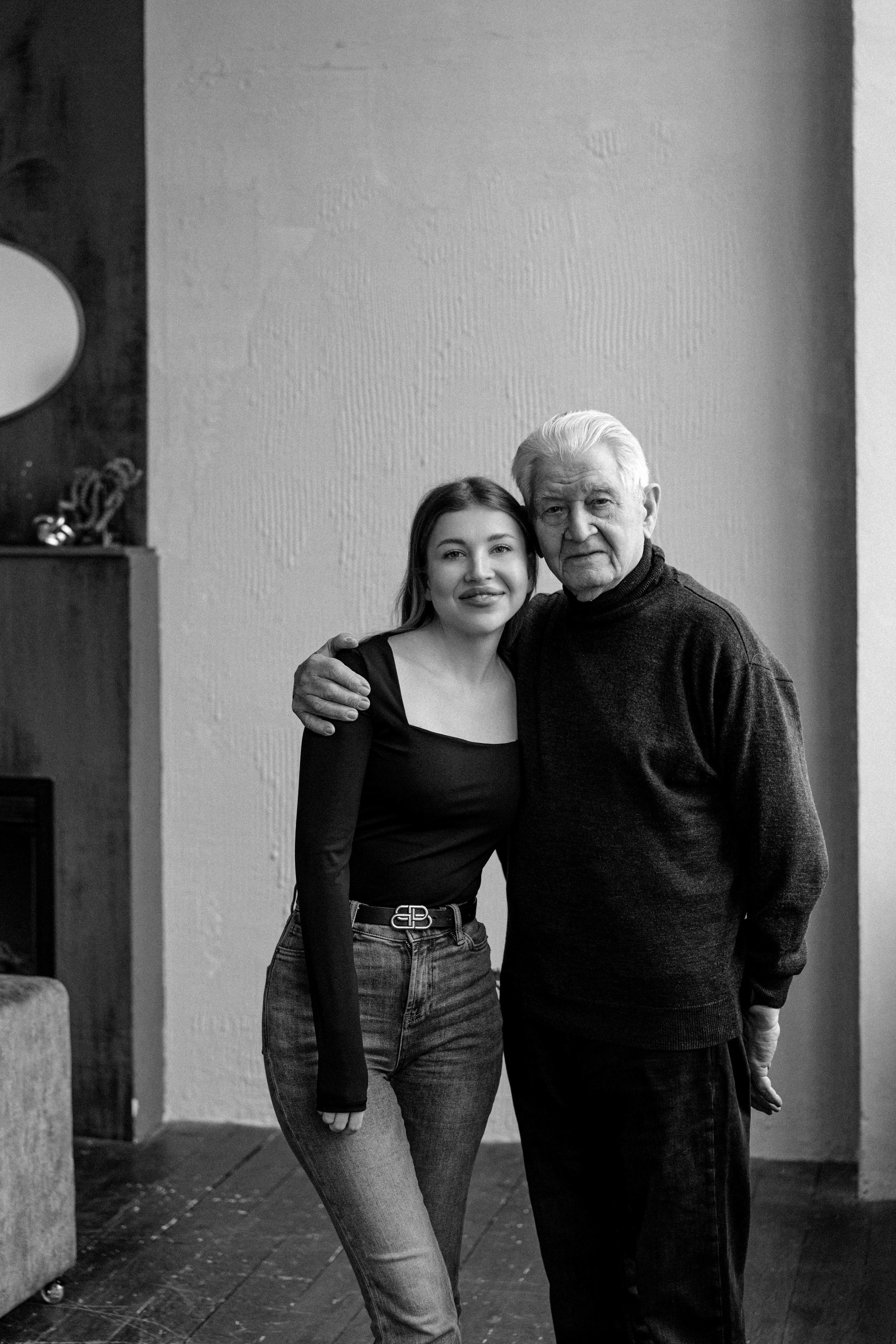 Анастасия и дедушка. Свадебный и семейный фотограф в Калининграде Анастасия Гриценко