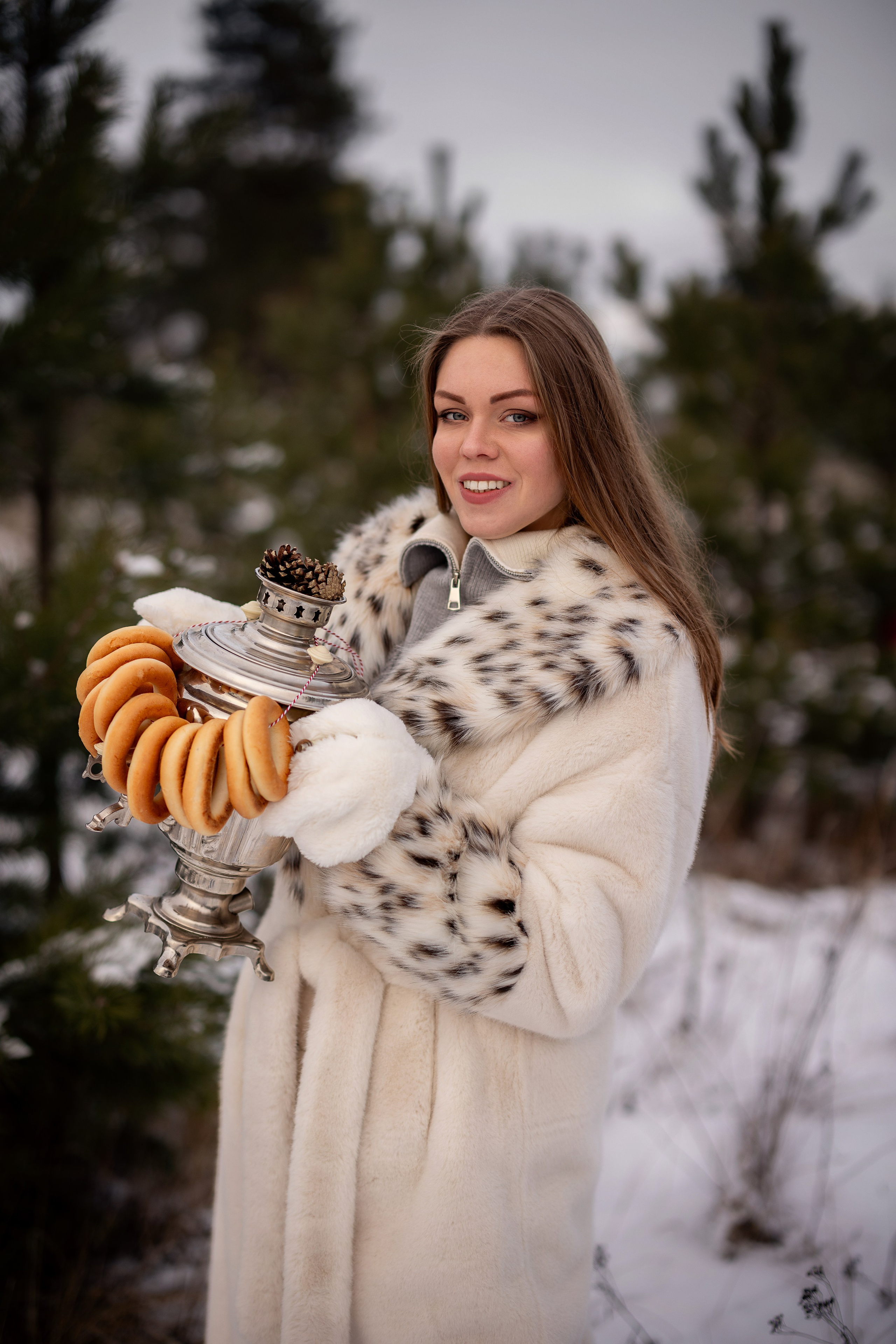 Съемка в зимнем лесу. Фотограф Ульянкина Мария