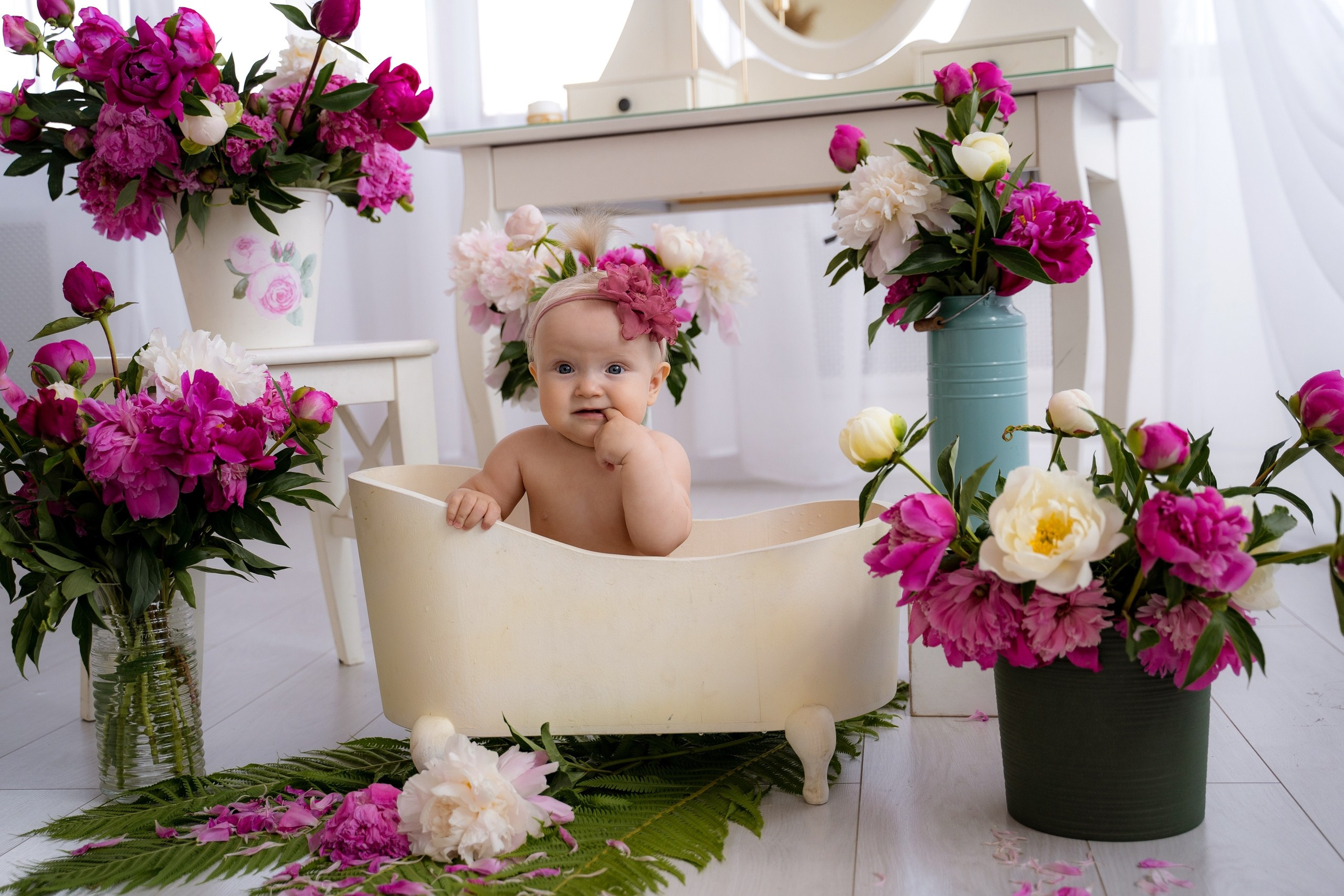 Фотопроект Цветочная ванна. Фотостудия Малина в городе Улан-Удэ. Фотограф Ирина Жарникова