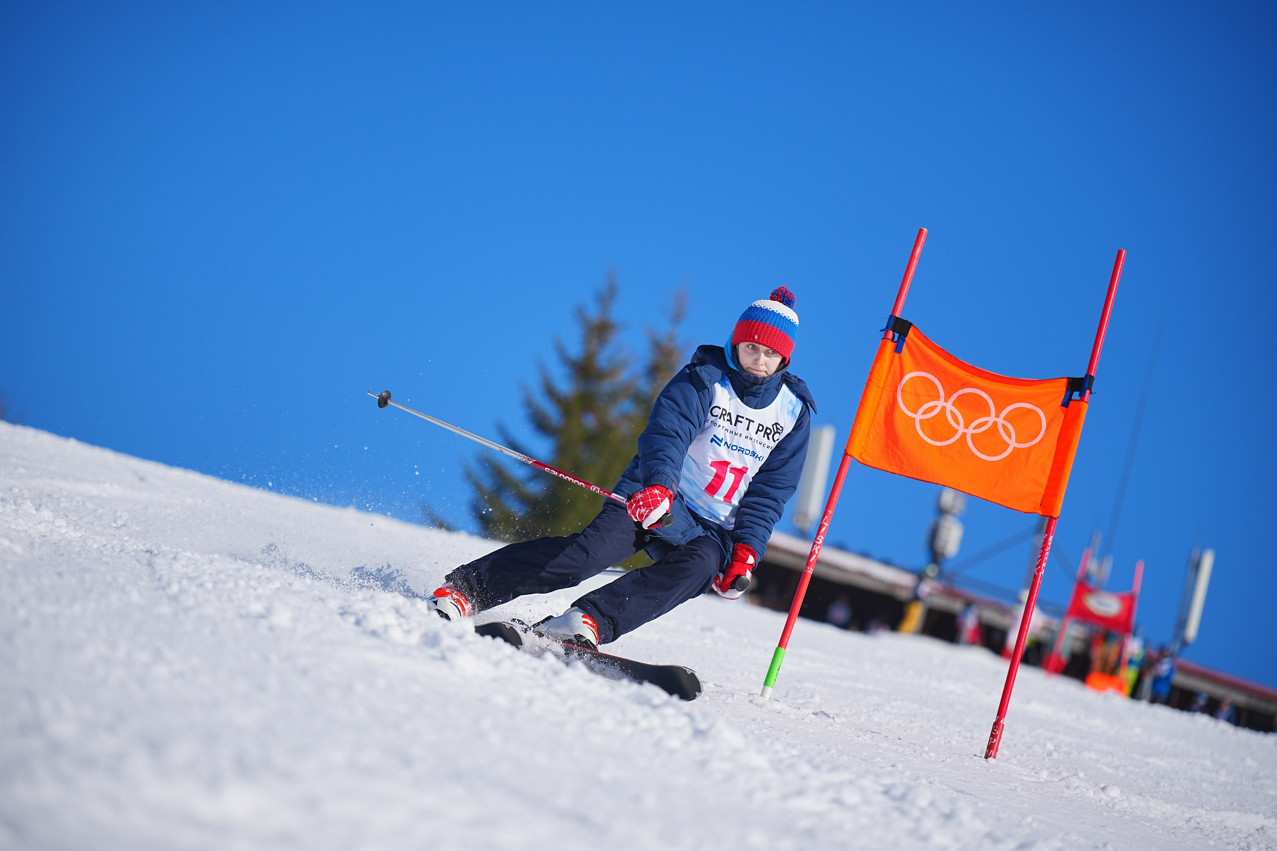 Шуколово. Открытое Первенство МФТИ по горным лыжам. GS, Telemark, 2024. Фотограф Студитский Евгений