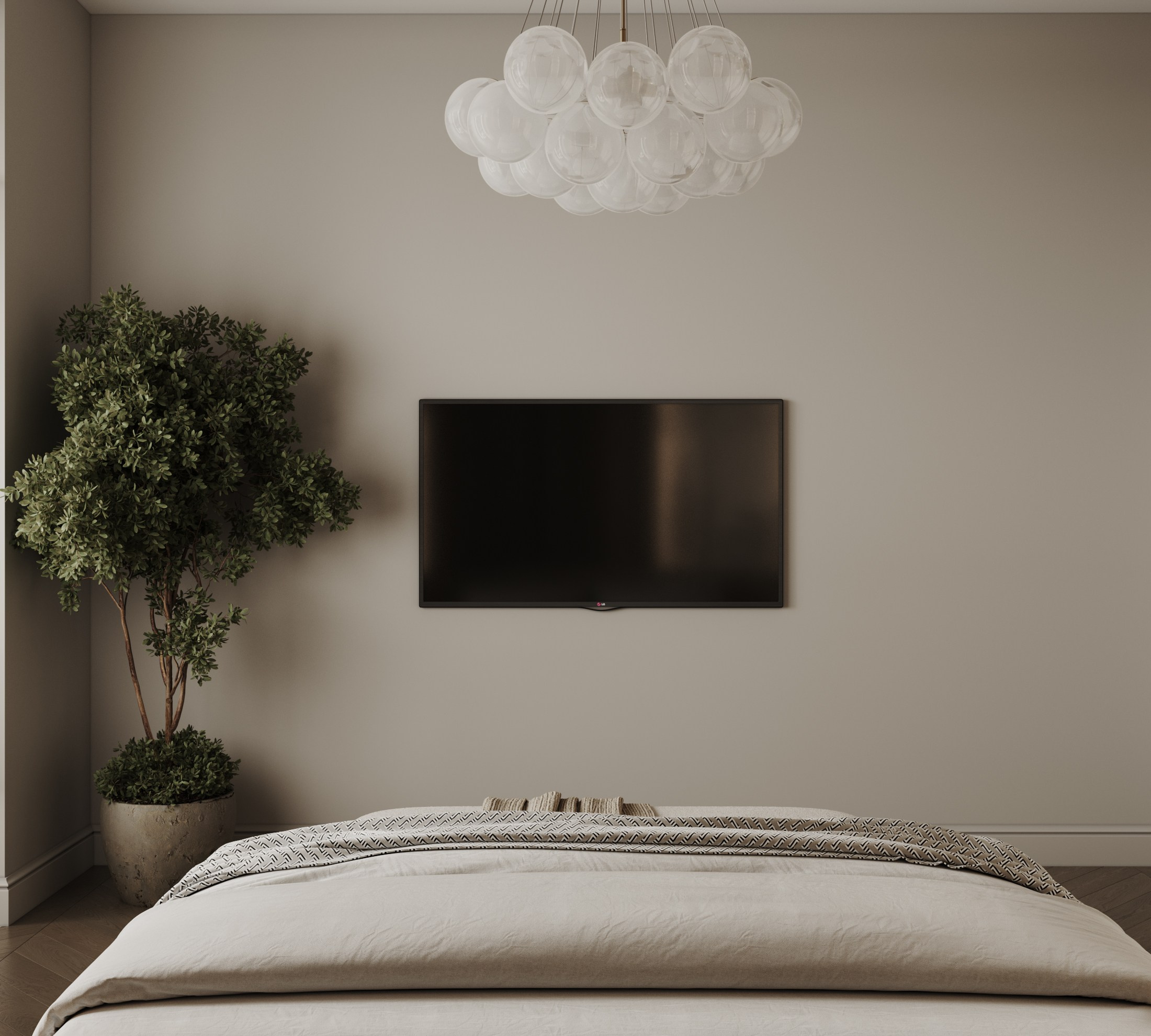 Спальня. Интерьерная 3D Визуализация