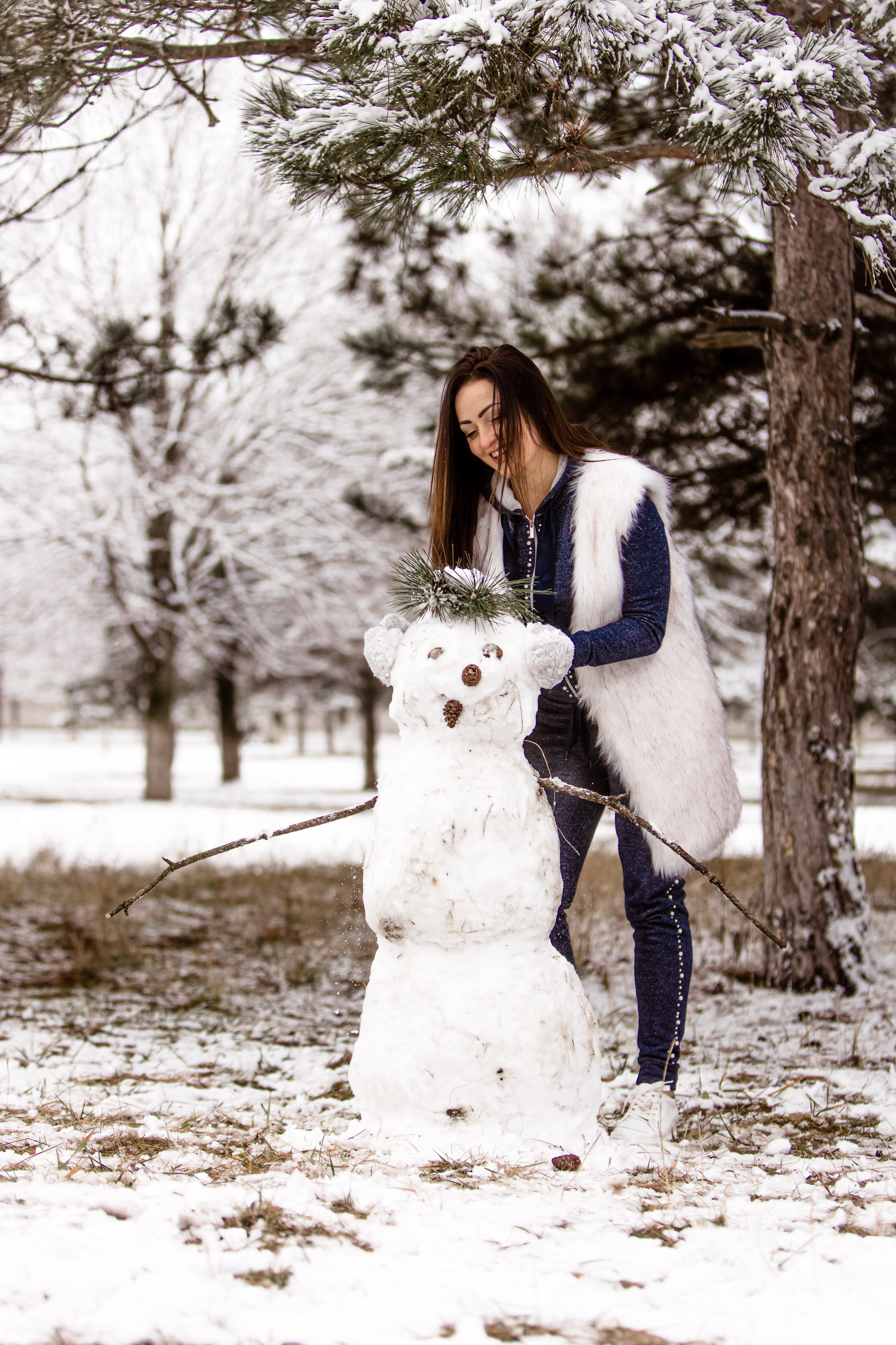 Зима. Профессиональный фотограф и видеооператор