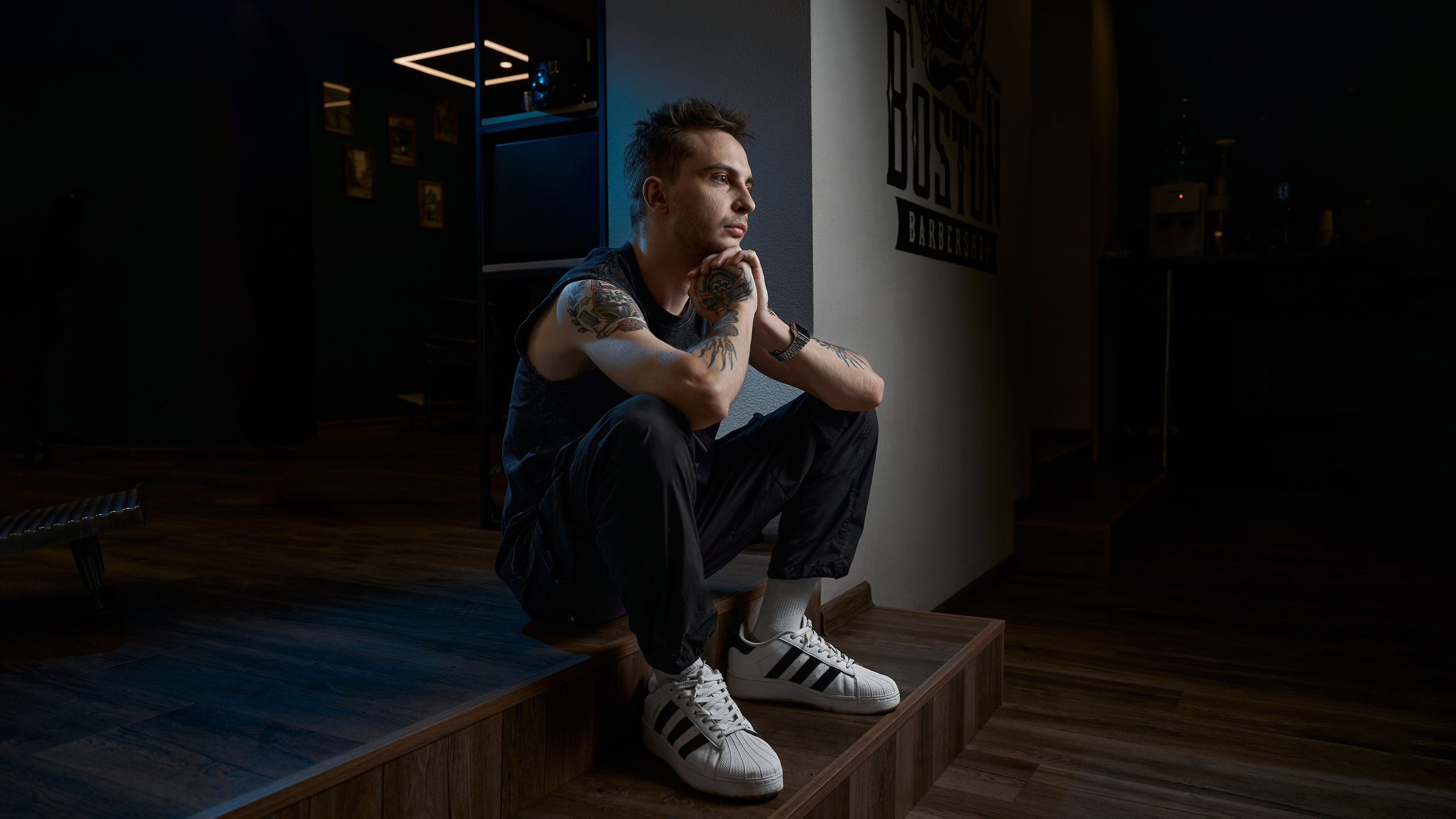 Фотосессия в Воронеже Барбершоп Бостон. Шеф-Барбер Роман. Профессиональный фотограф в Воронеже Владислав Крылов