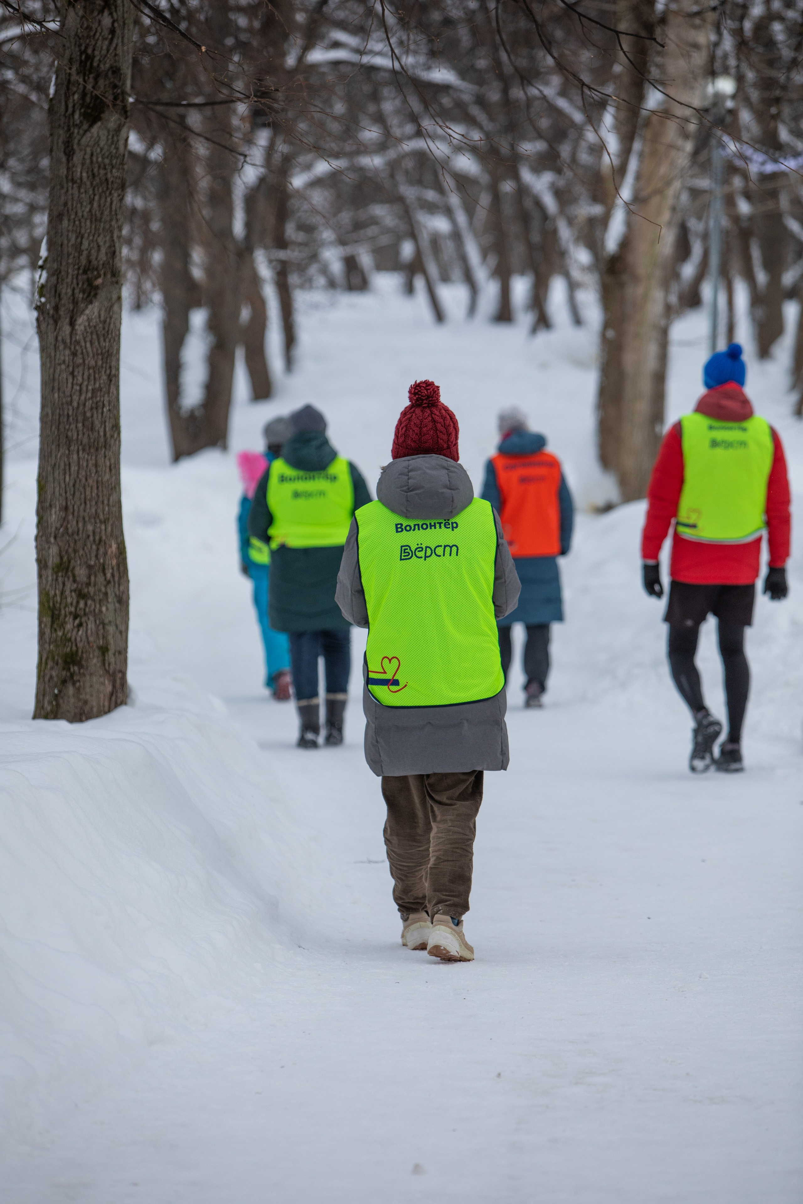 5 вёрст в Тушино, День влюбленных, 91 забег, 17 февраля 2024 г. Фотограф Сергей Ловкий