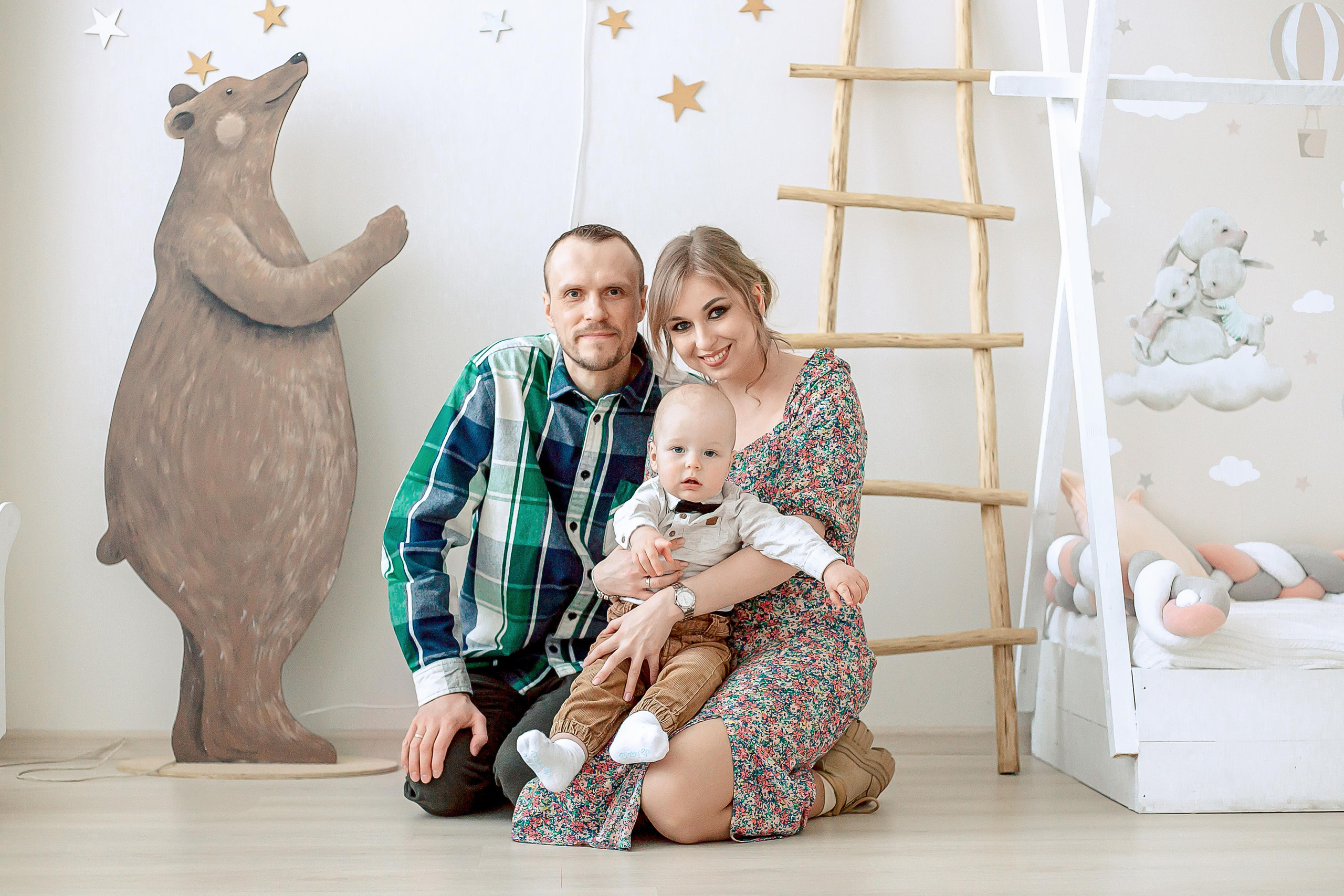 Даша, Кирилл и Тима. Семейный детский фотограф. Фотосессия в Минске