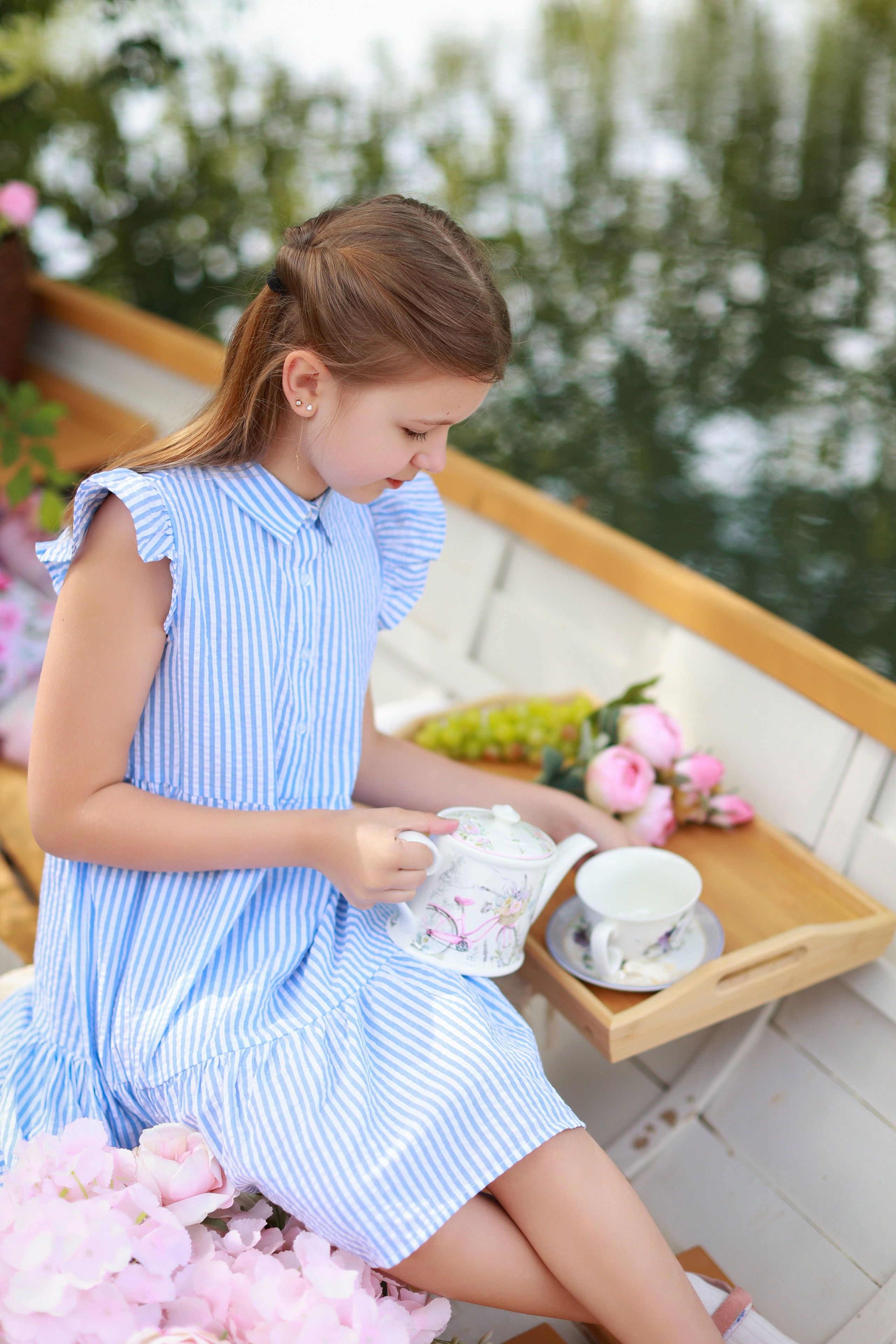 Цветочная лодочка. Детский семейный фотограф Краснодар