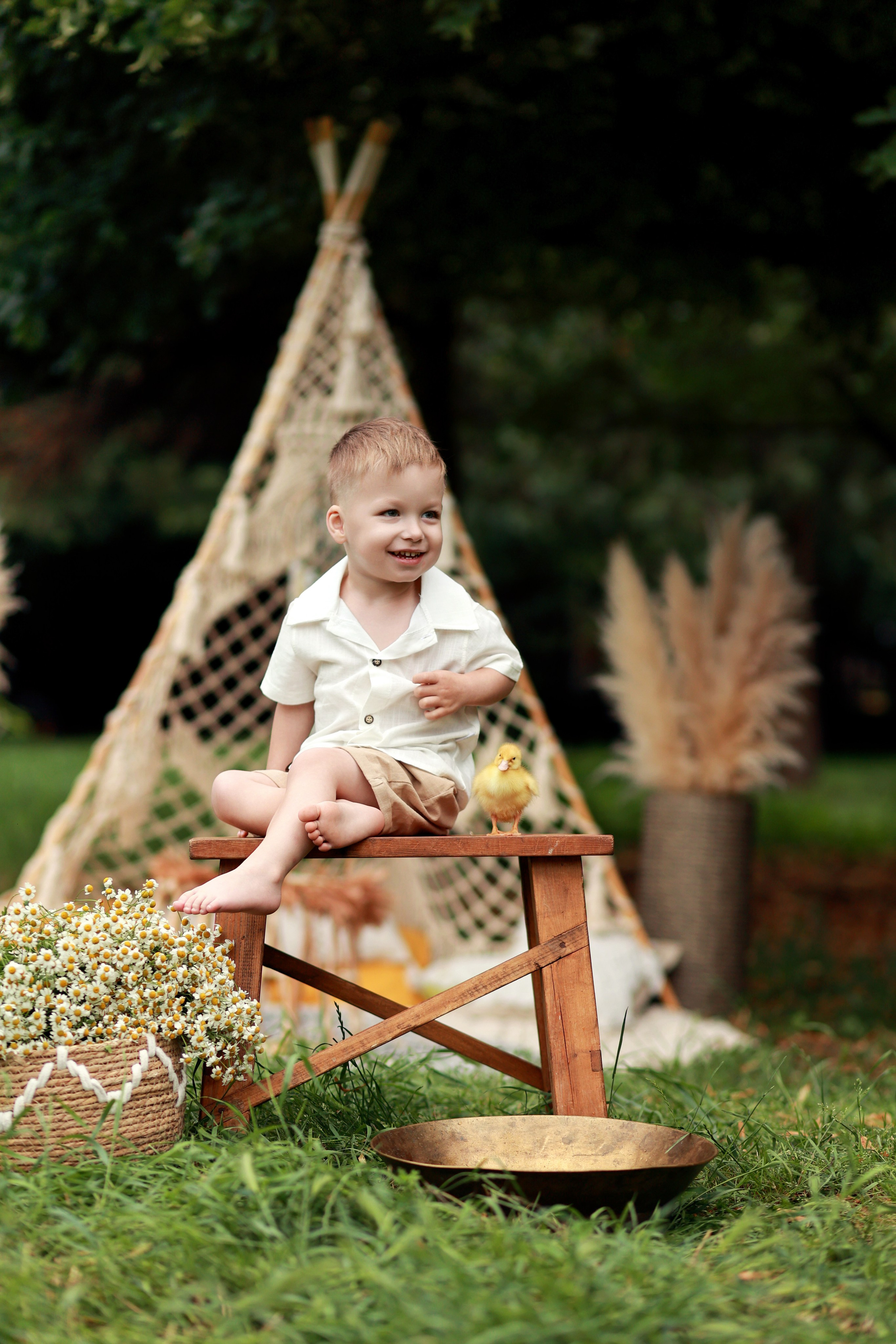 Бохо в Чистяковской Роще. Детский семейный фотограф Краснодар