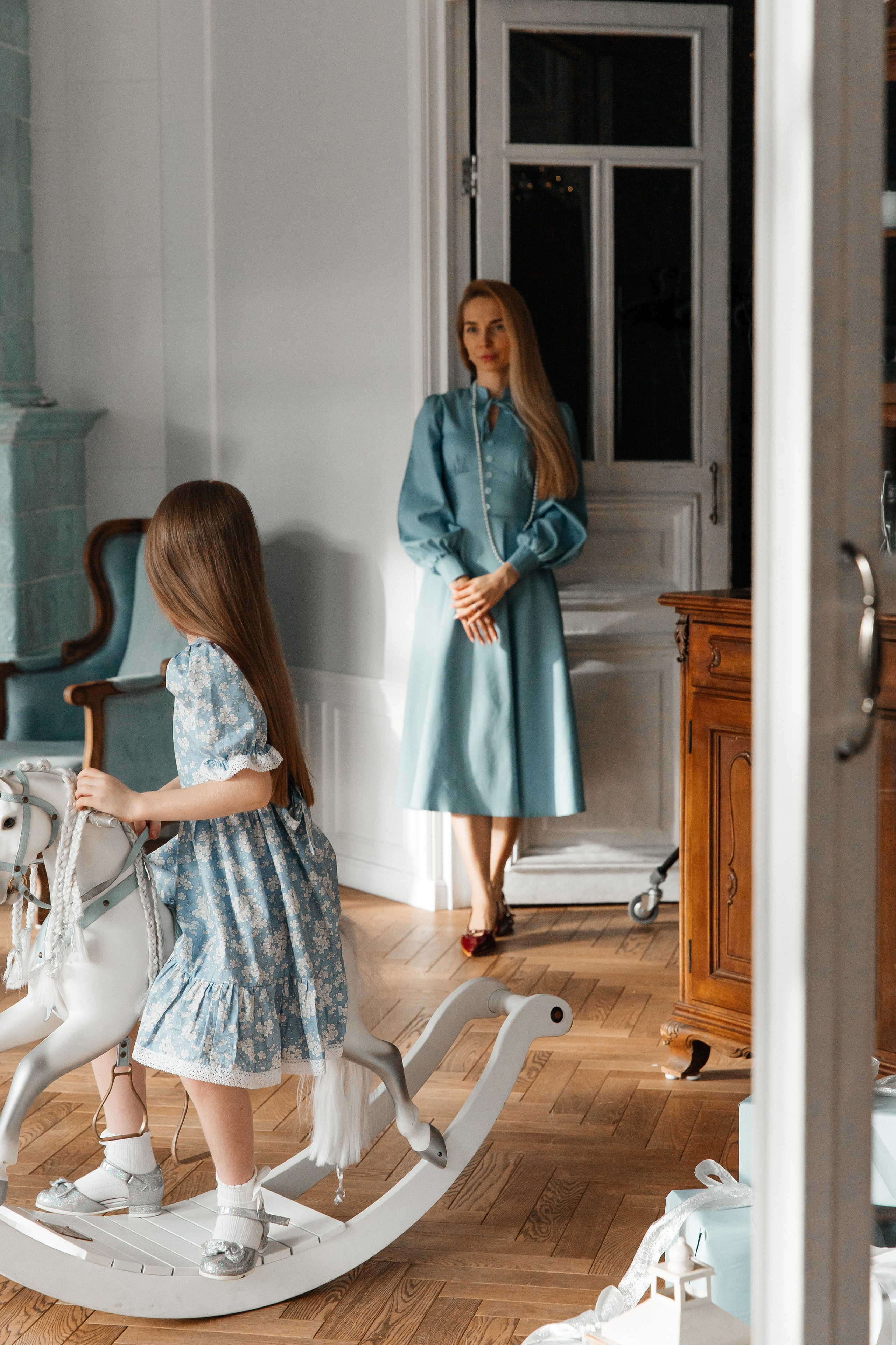 Новогодняя (мама и дочка). Фотограф текстиля в Москве Ольга Иванова