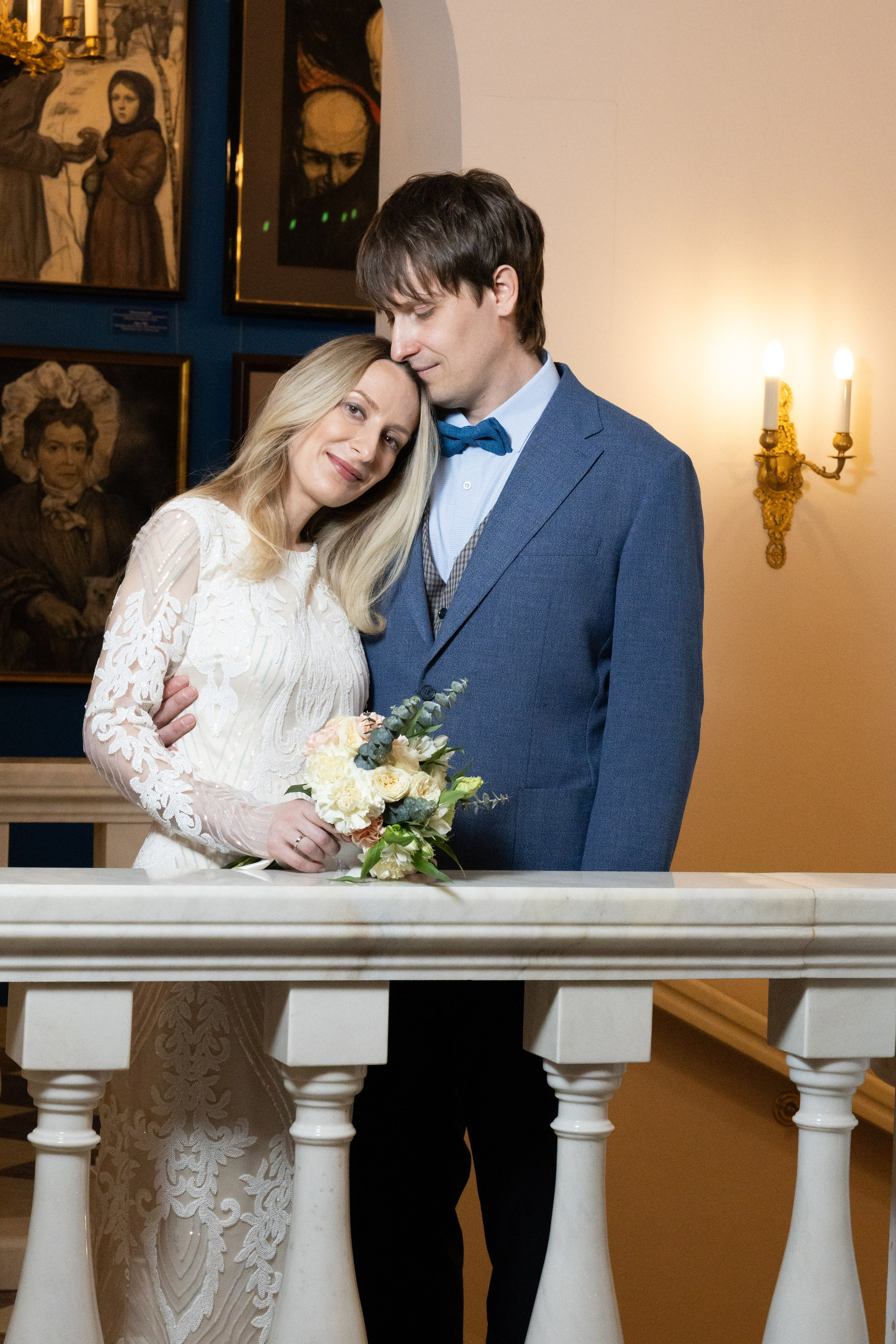 Свадьба в картинной галереи Ильи Глазунова. Фотограф в Москве Зябченко Екатерина. Съемки беременности, love story, семейный, портреты в студии и на улице