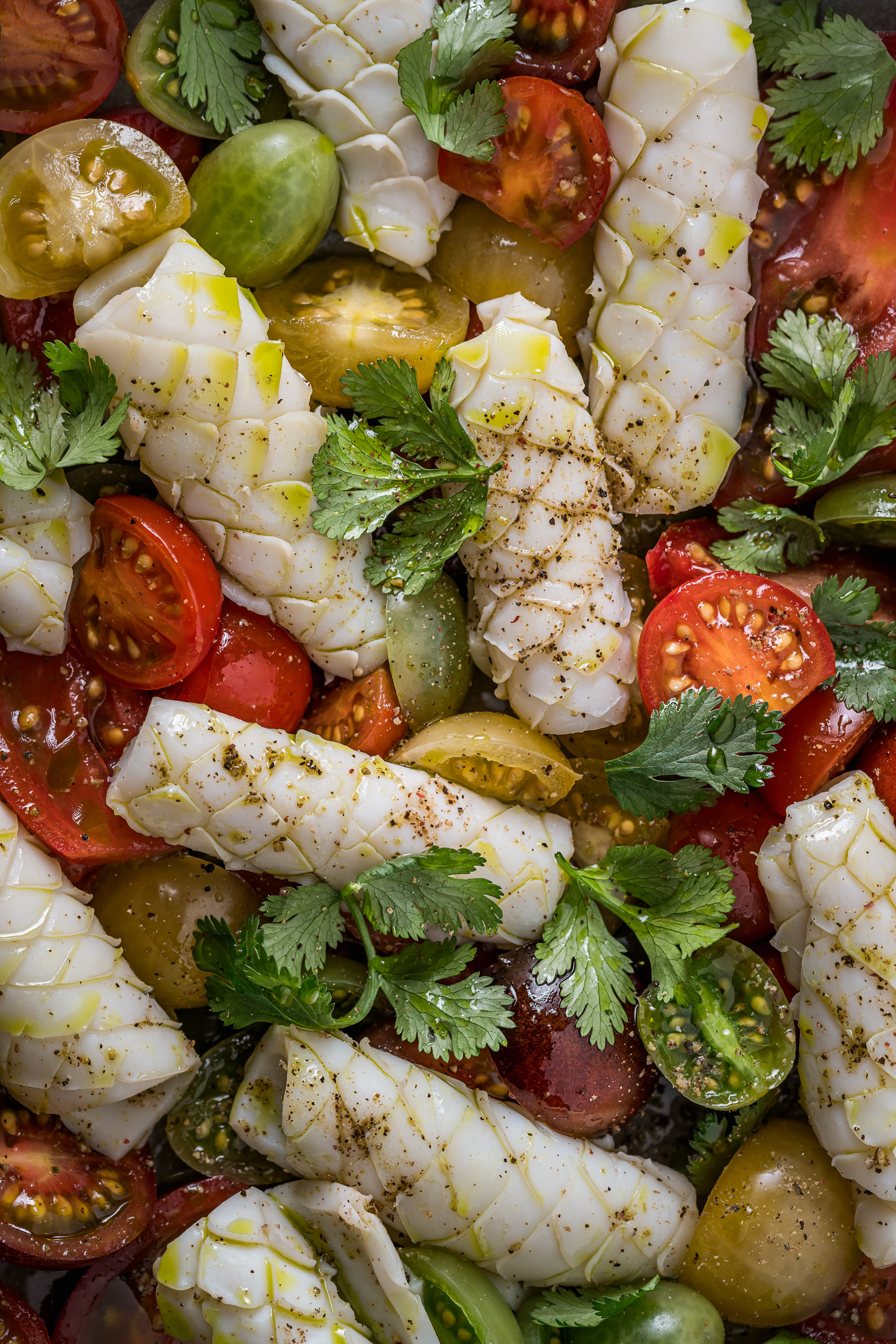 Squid Salad. Foodie Stories (гастрономические истории) рекламная фуд-фотосъёмка, Москва