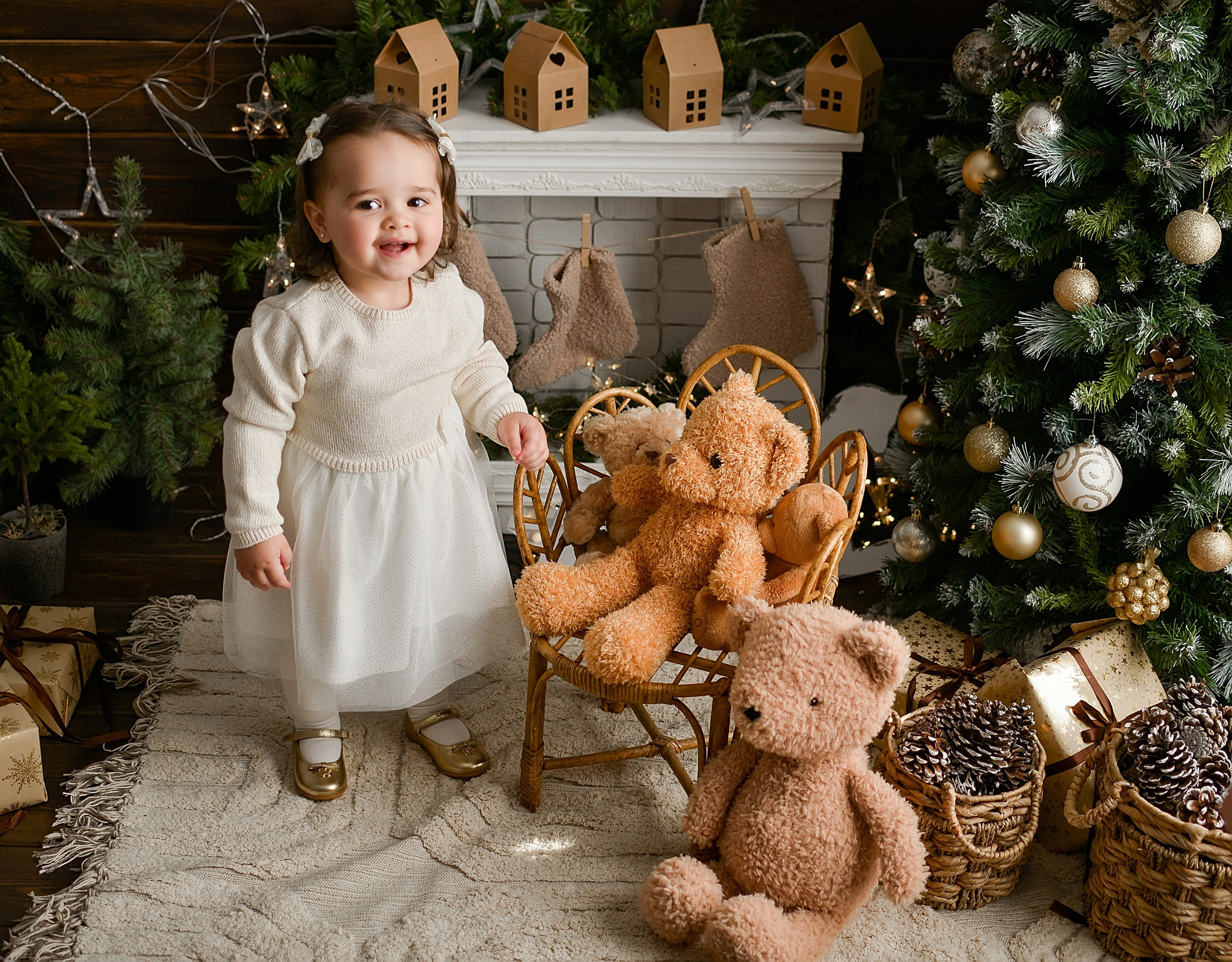 Новогодняя семейная фотосессия в Краснодаре 2023-2024. Фотограф новорожденных Краснодар Малышенко Надежда