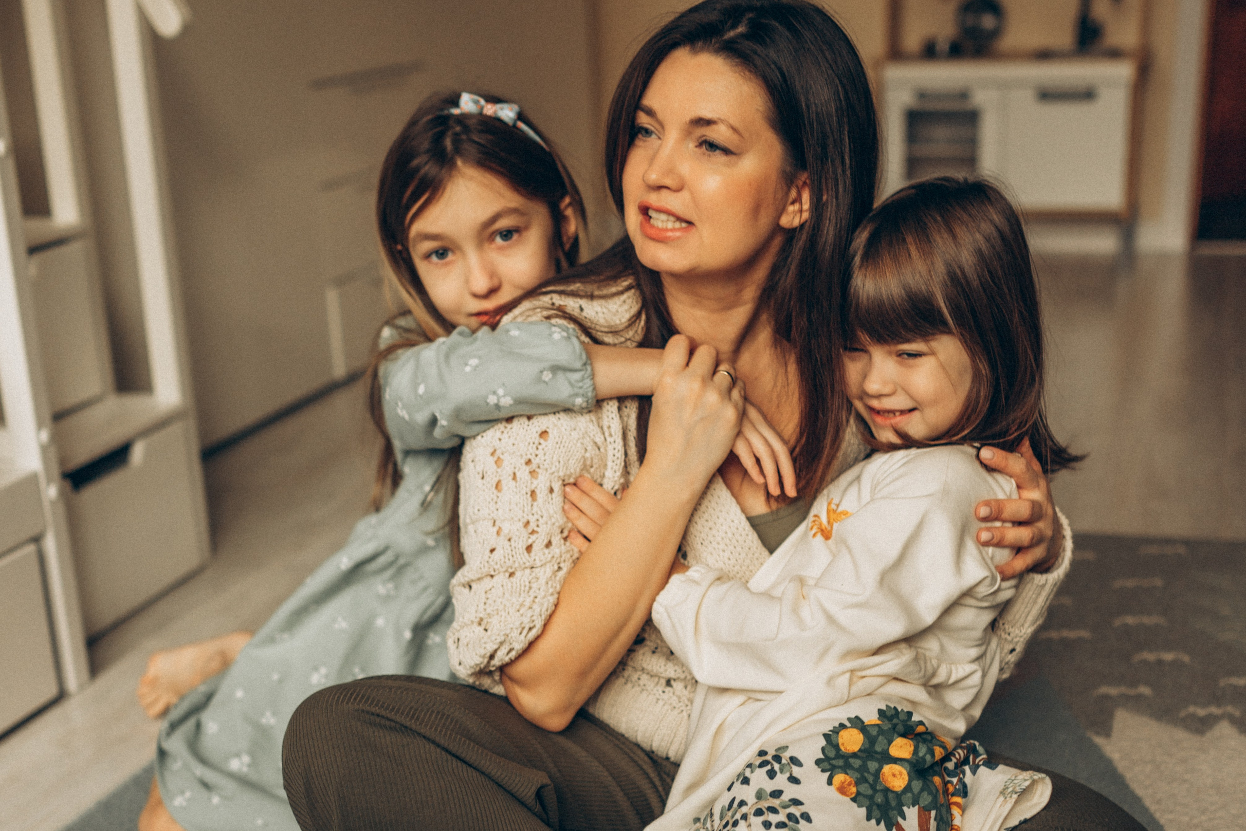 Наталья с Алиной и Ярославой. Семейный фотограф lifestyle в Новосибирске Елена Шпилевая