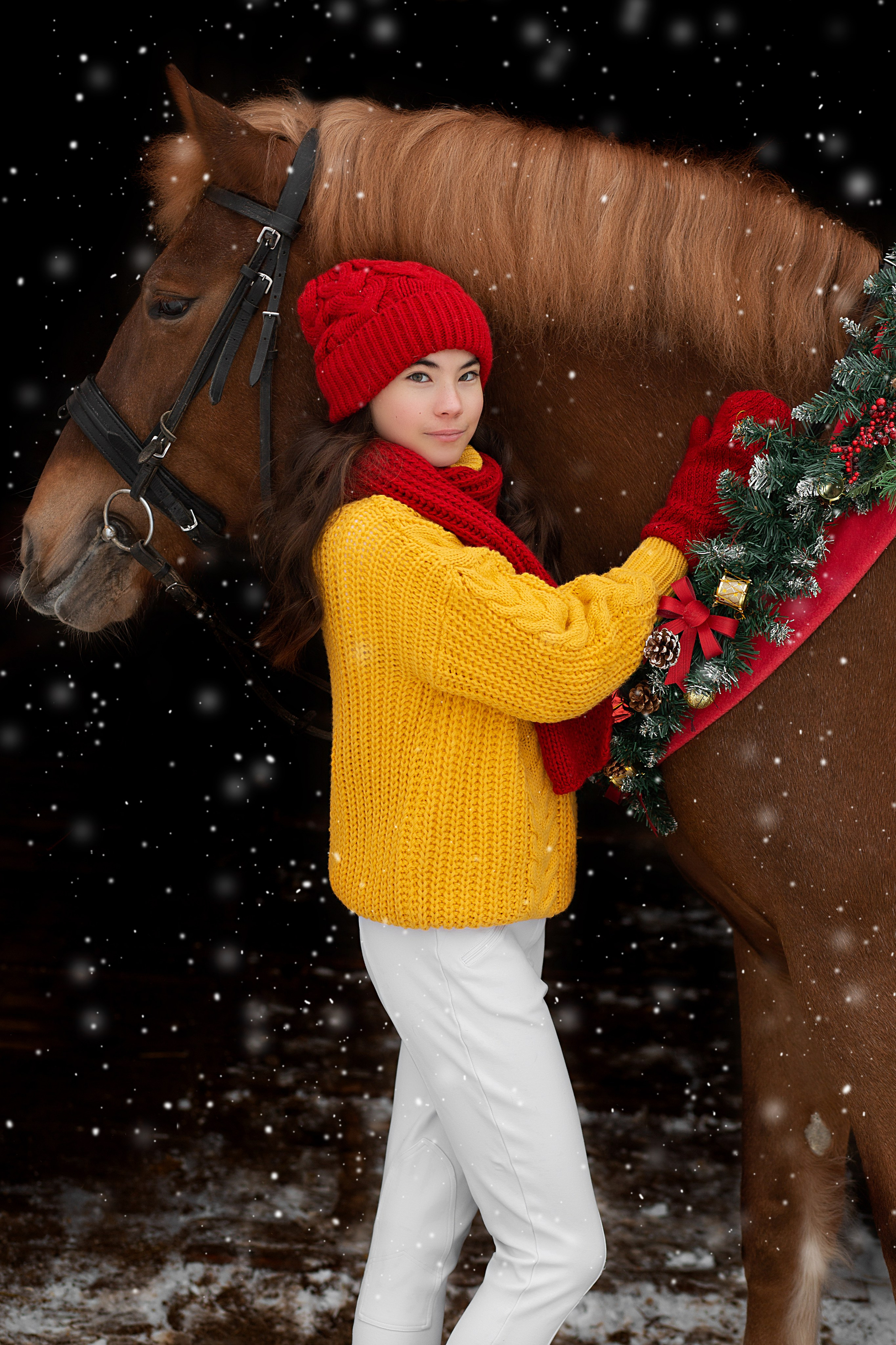 Наталья и Радуга. Фотосессия с лошадьми в Нижнем Новгороде