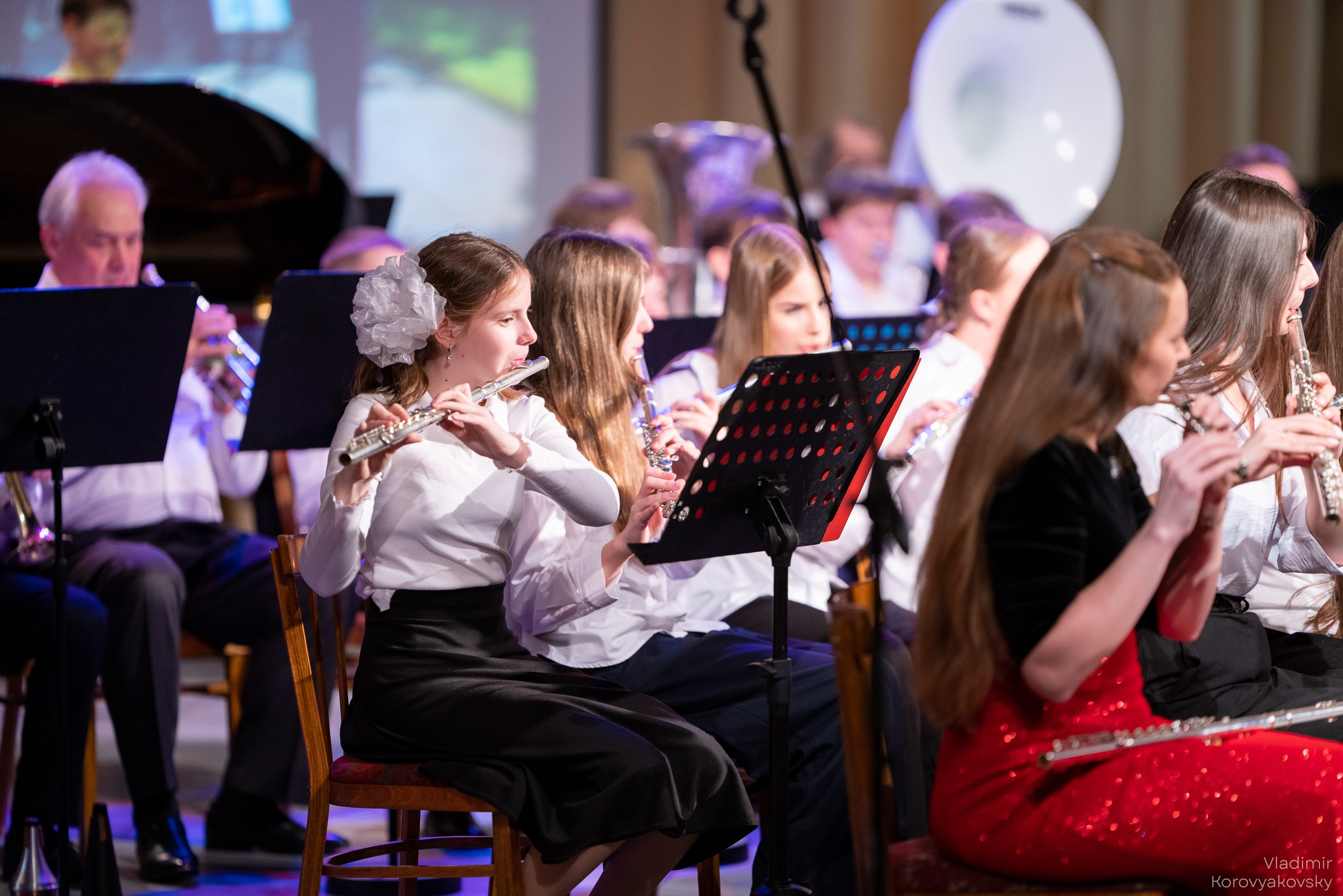 Новогодний концерт Духового оркестра ЦГИ. Фотограф Владимир Коровяковский