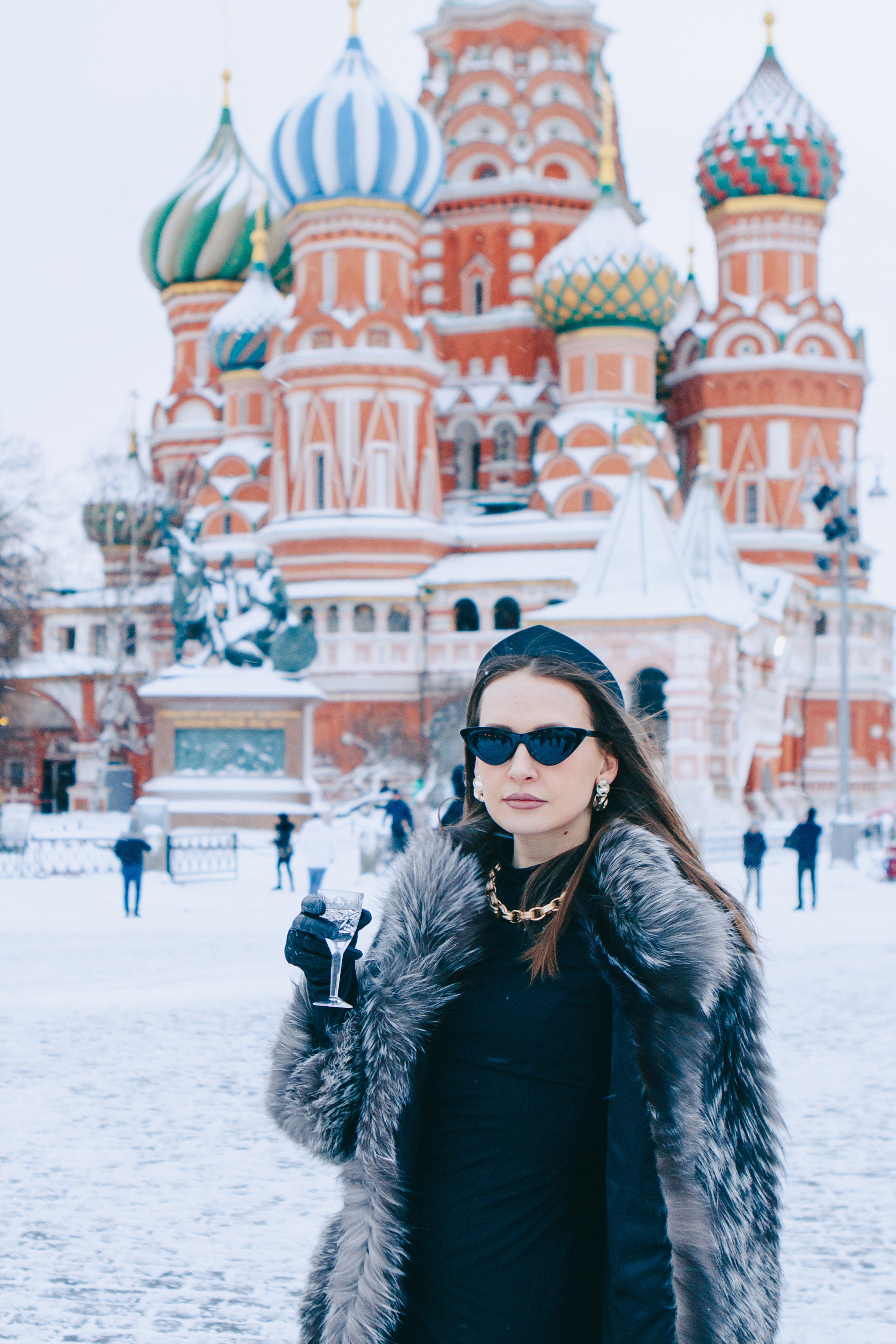 фотосессия в стиле рашн герлс зимой