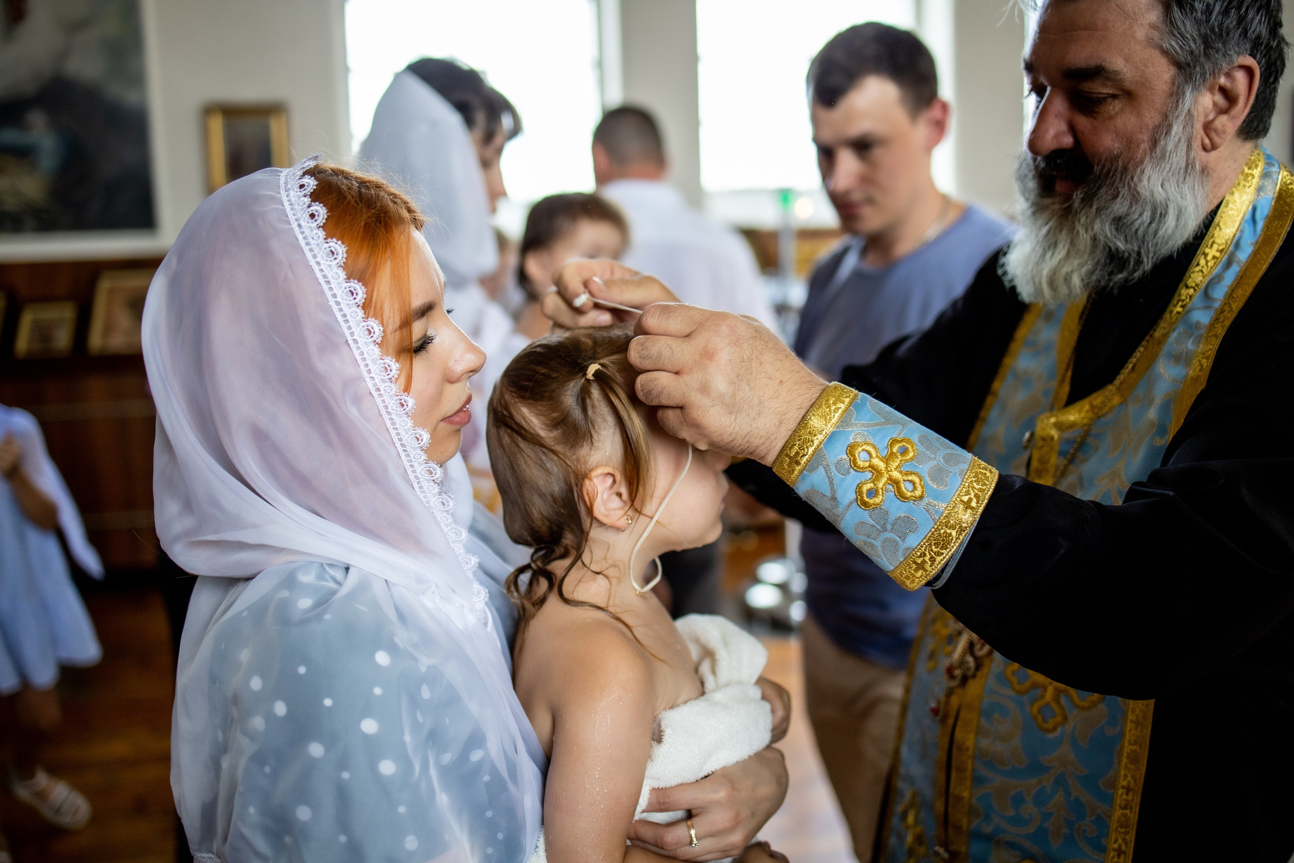 Таинство Крещения Евы, Арины и Дарьи. Фотограф Надежда Лукьянова
