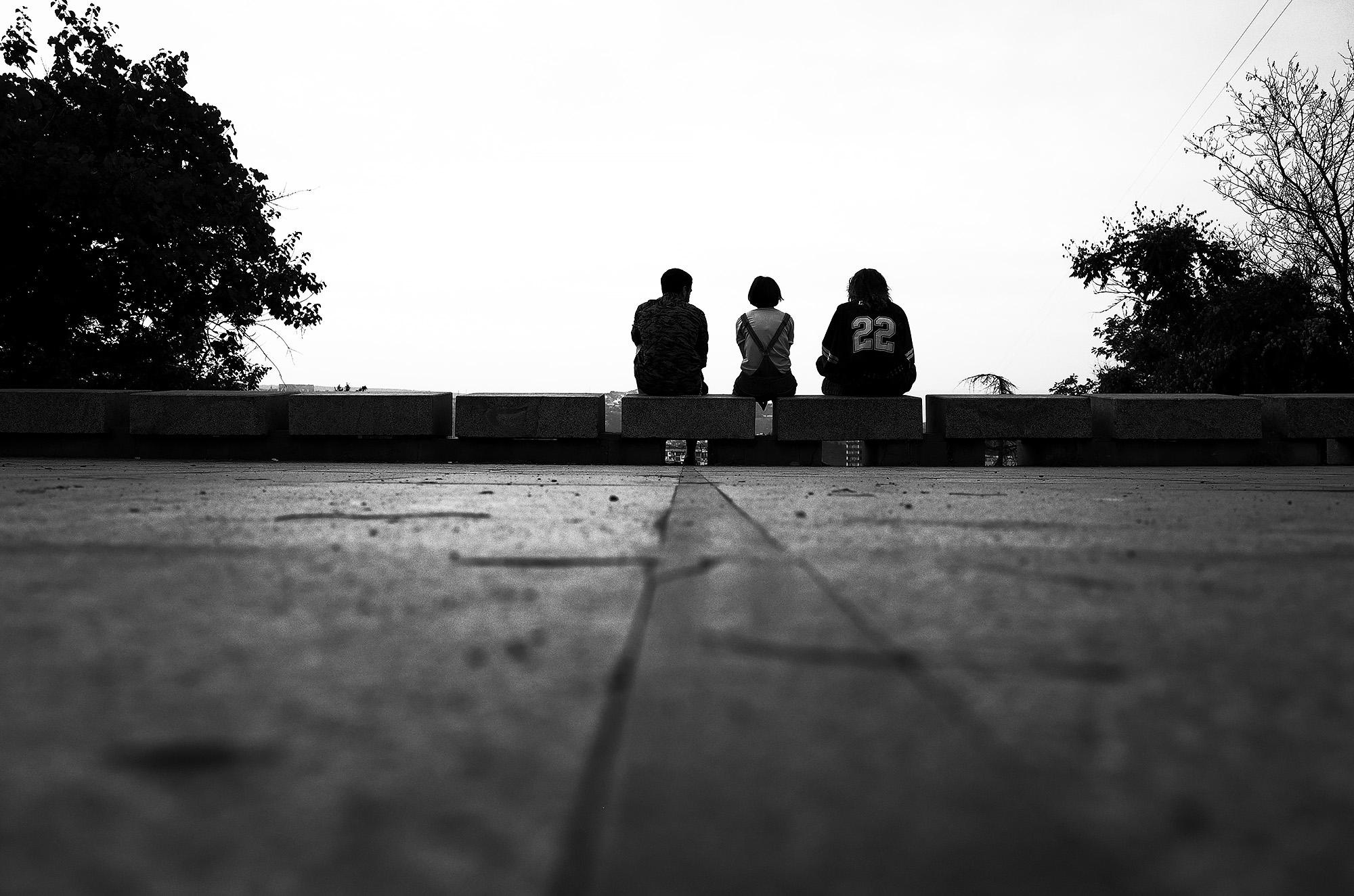 Черно-белая стрит фотография