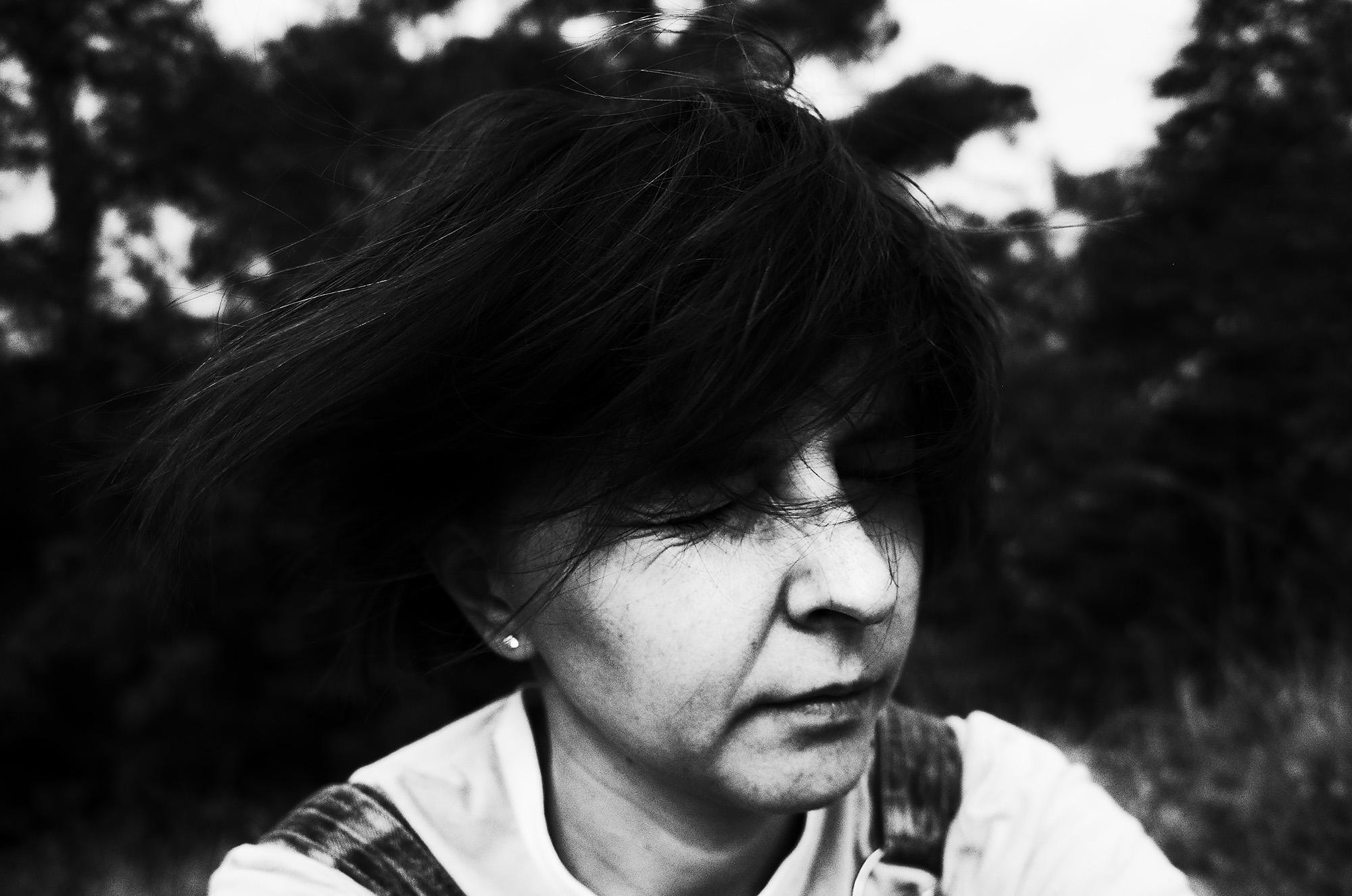 Черно-белый портрет 